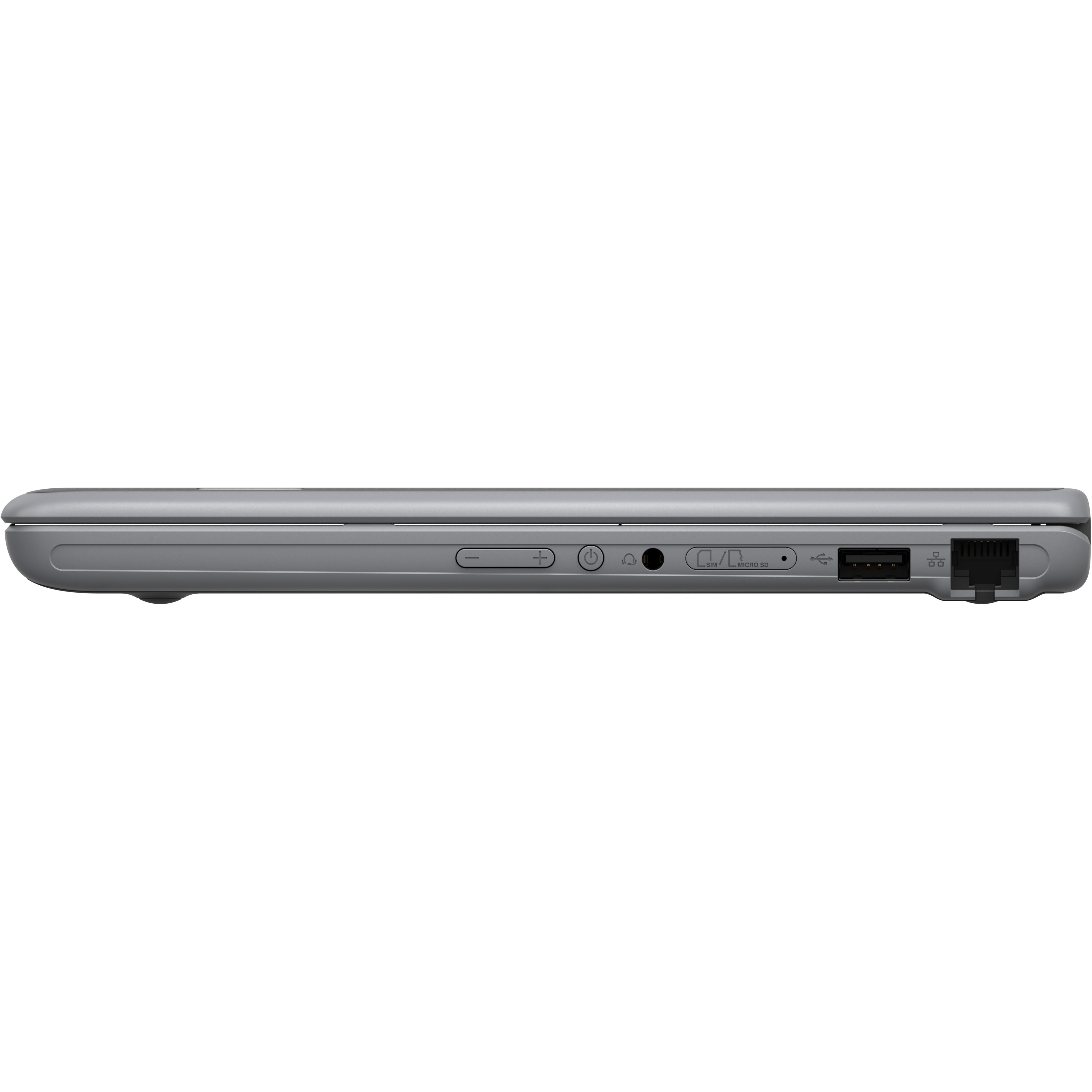 Asus BR1100F BR1100FKA-XS04T 11.6 Touchscreen Rugged Convertible 2 in 1 Notebook, Intel Celeron N4500, 4GB RAM, 128GB Flash Memory, Dark Gray