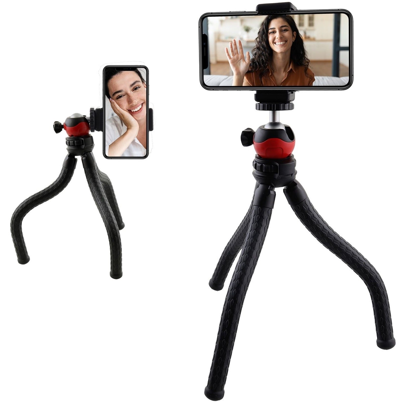 CODi A01450 12" Flexible Desktop Tripod, Compact and Versatile Tripod for Cameras, Webcams, Phones, and GoPros