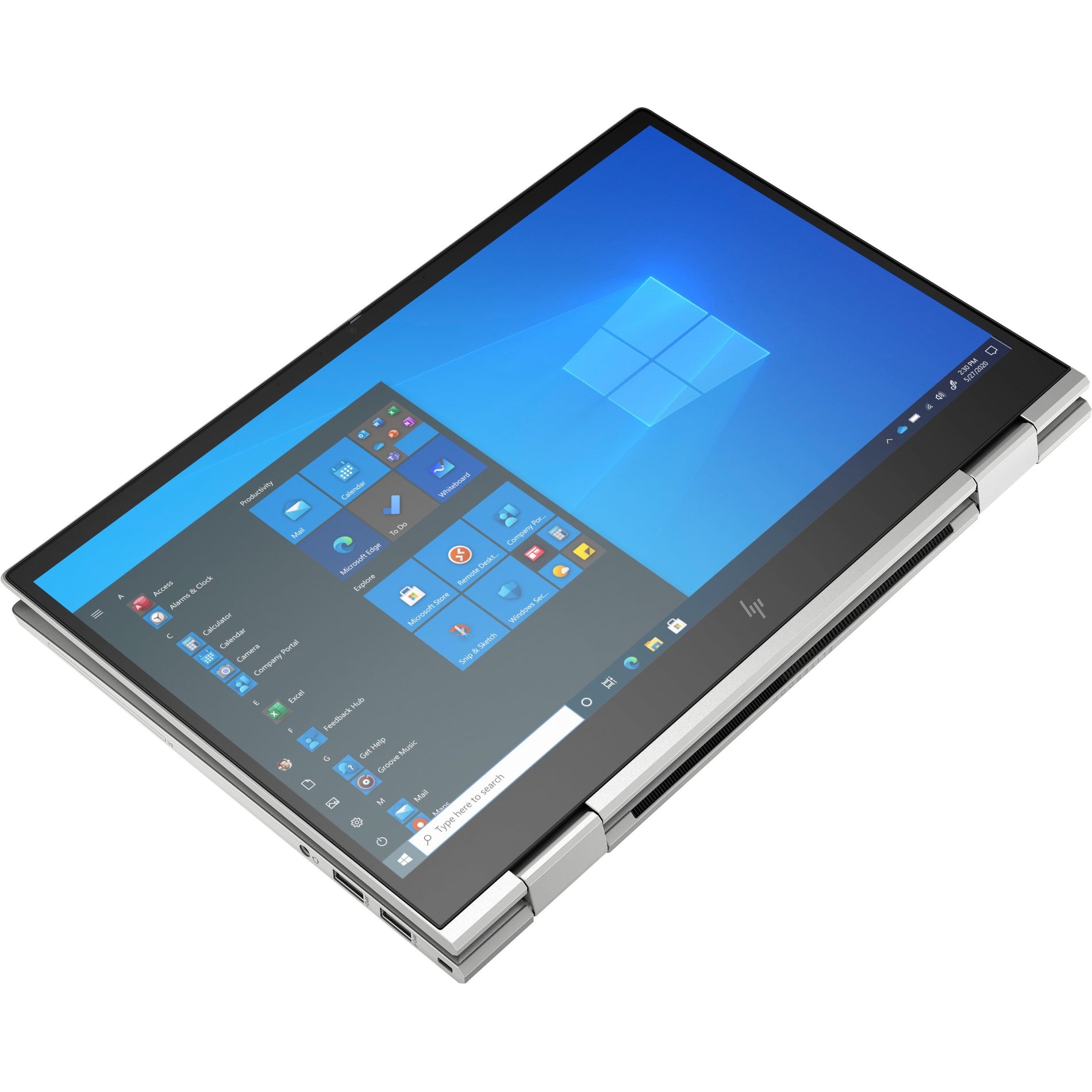 HP EliteBook x360 830 G8 13.3" Touchscreen Convertible 2 in 1 Notebook - Full HD - 1920 x 1080 - Intel Core i5 11th Gen i5-1135G7 Quad-core (4 Core) - 16 GB Total RAM - 256 GB SSD (346D2UT#ABA) Alternate-Image3 image