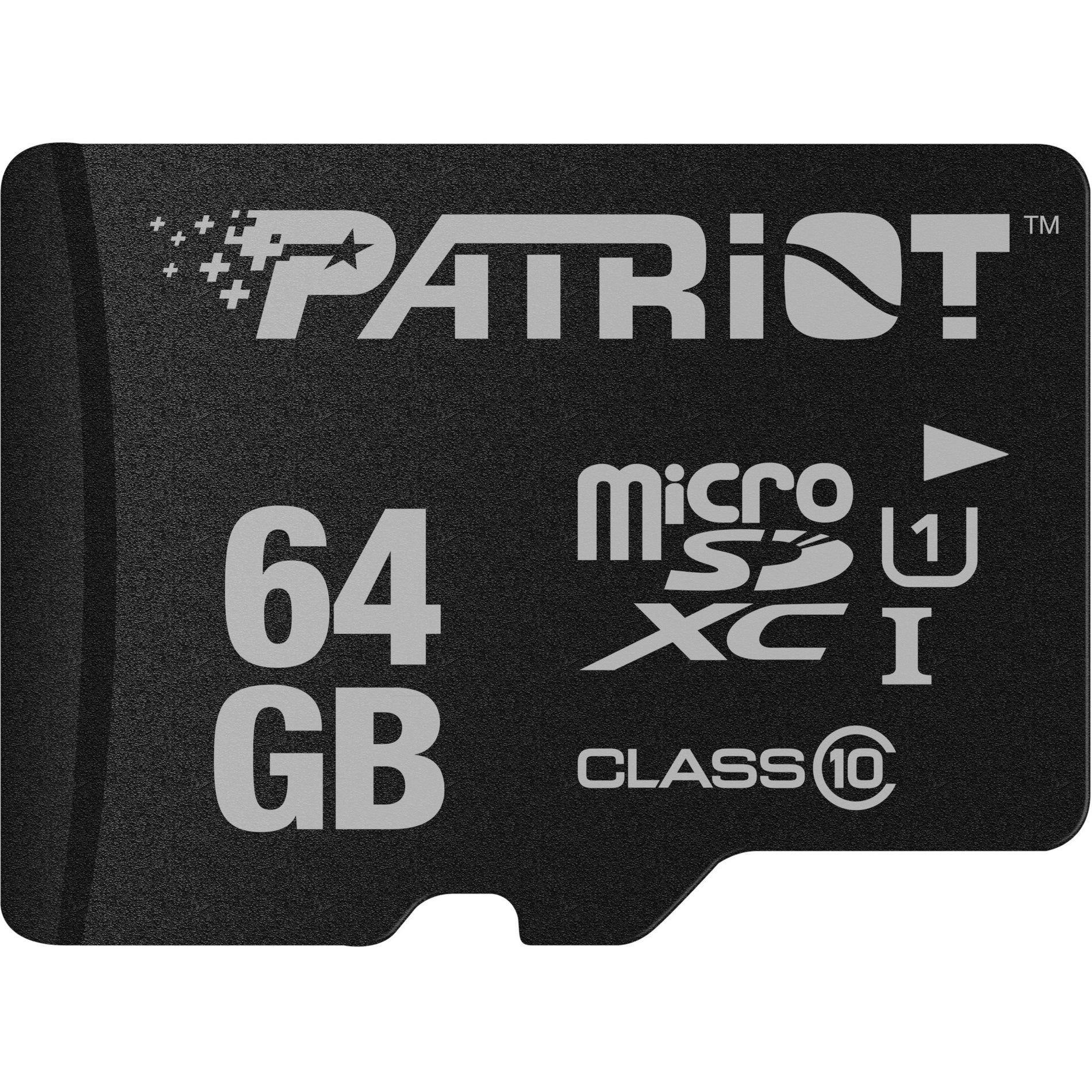Patriot Memory PSF64GMDC10 LX 64GB microSDXC Card, 2 Year Limited Warranty, Class 10/UHS-I (U1), 80 MB/s Read Speed