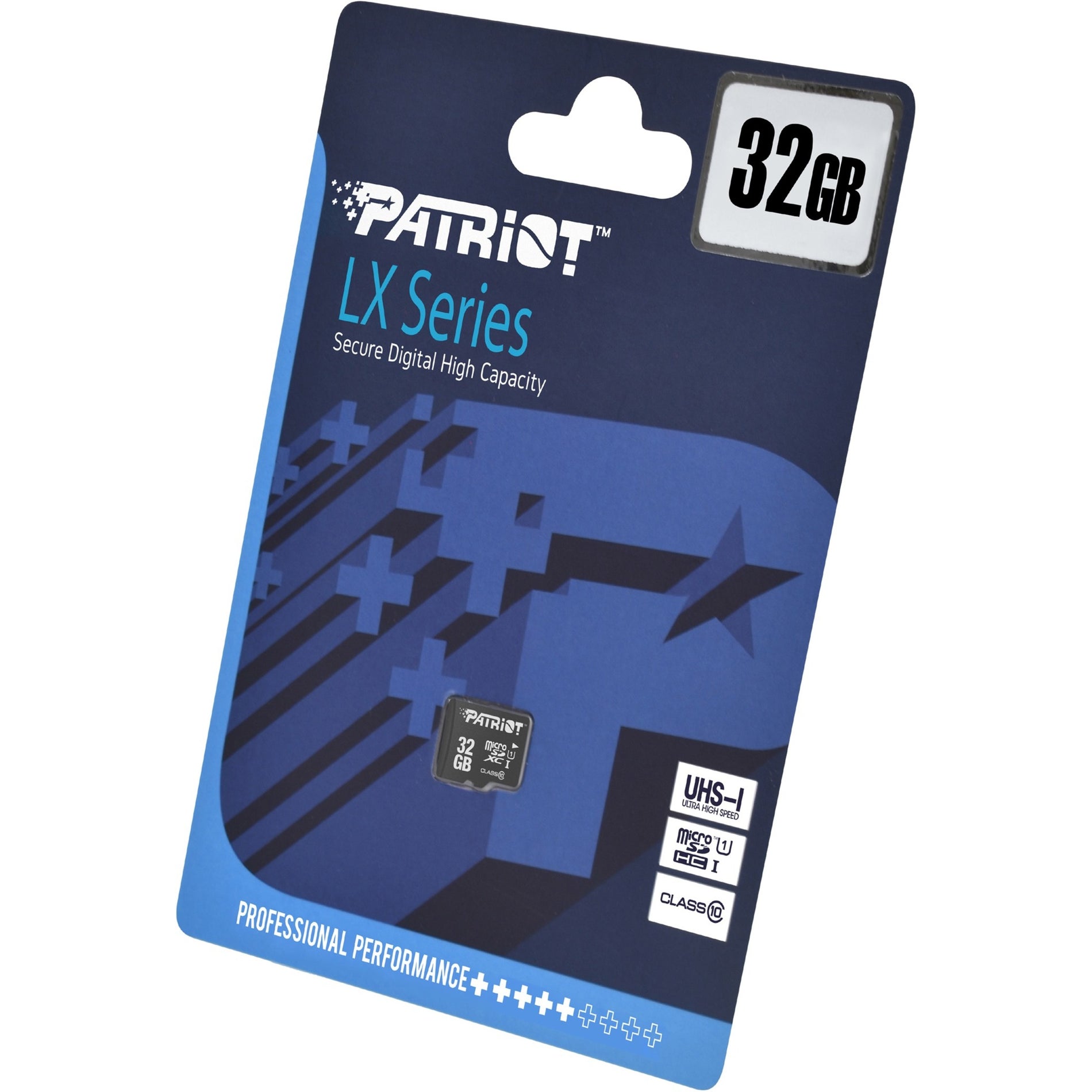 Patriot Memory PSF32GMDC10 LX 32GB microSDHC Card, 2 Year Limited Warranty, Class 10/UHS-I (U1), 80 MB/s Maximum Read Speed
