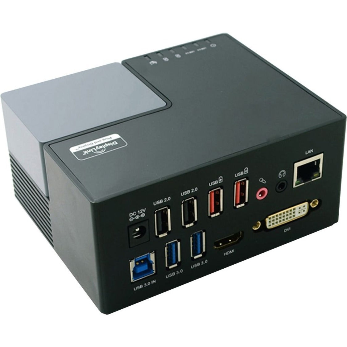 4XEM 4XUG39DK3 USB 3.0 Universal Docking Station Deluxe, 6 USB Ports, DVI, HDMI, RJ-45, Audio In/Out