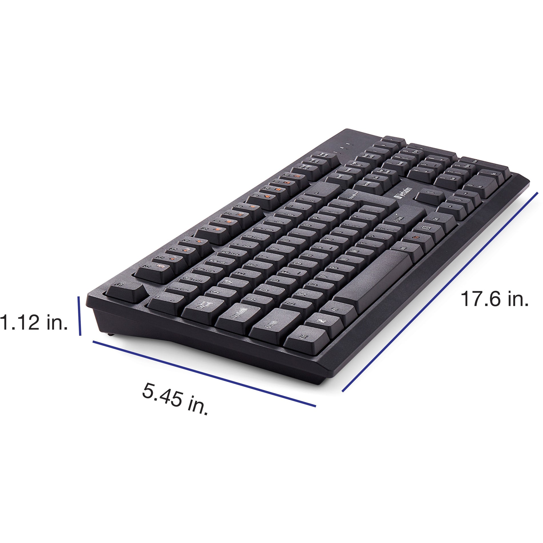 Verbatim 70724 Wireless Keyboard And Mouse, Bluetooth, Multimedia Hot Keys