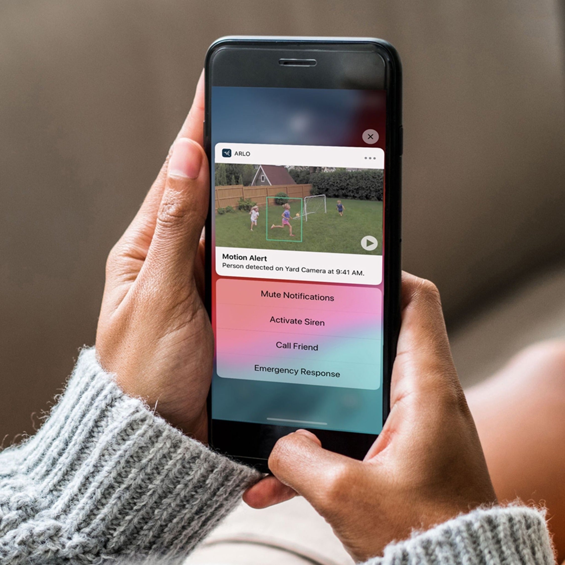 Arlo VMC4050P-100NAS Pro Wire-Free Spotlight Camera, 2K Video