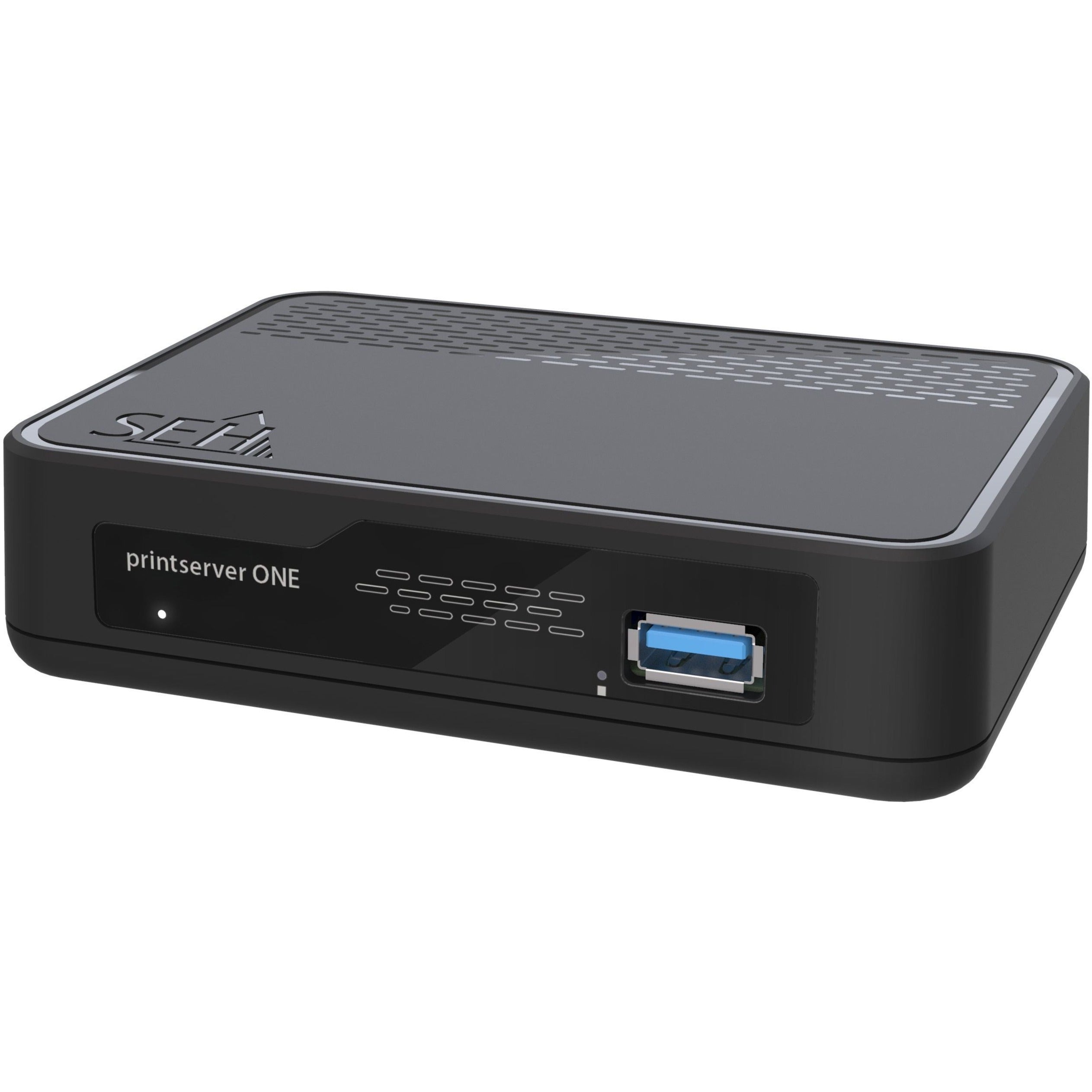 SEH printserver ONE USB Print Server, 1-Port Gigabit Ethernet Network ...