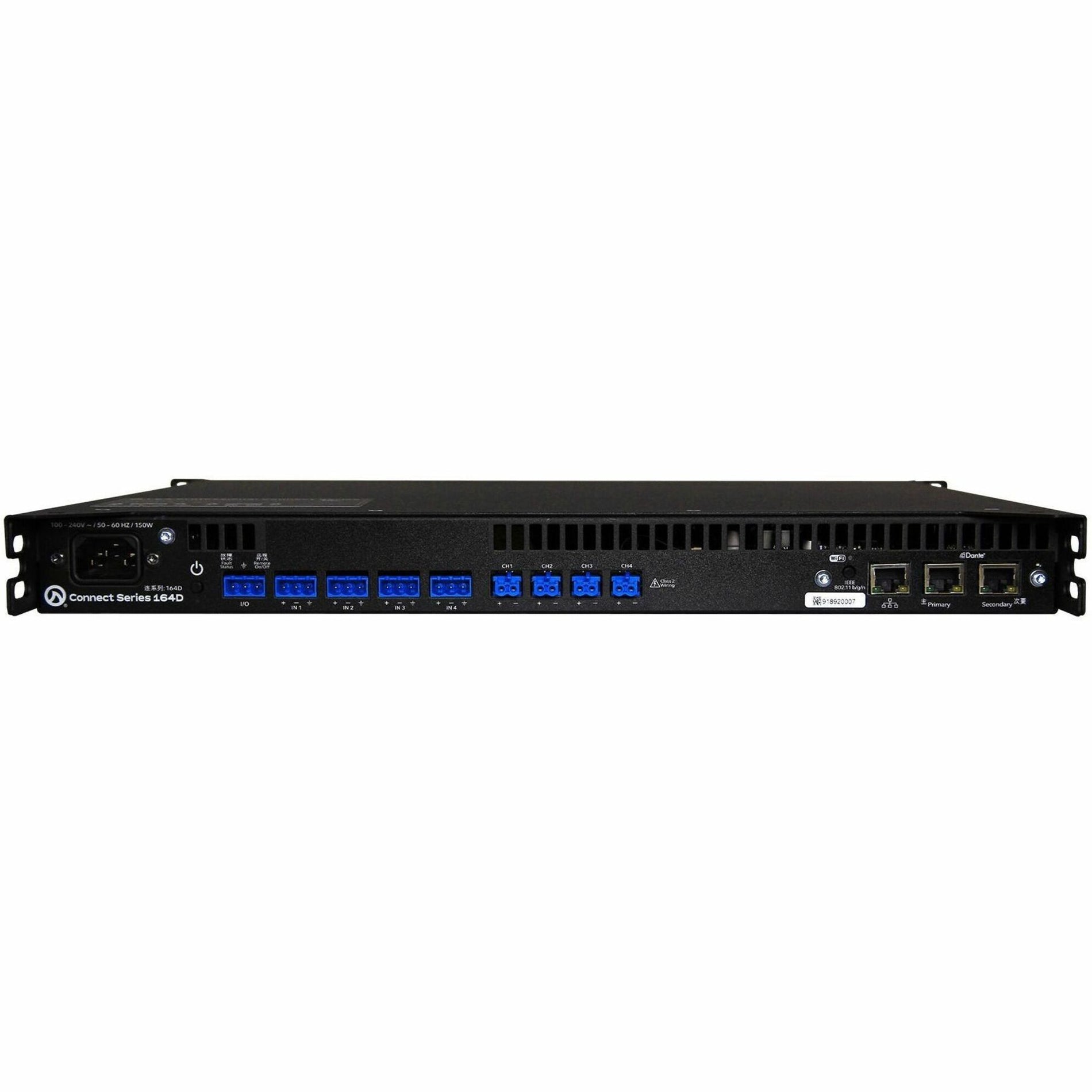 LEA Professional CONNECT 164D Amplifier - 640W RMS, 4 Channel, Rack Mount