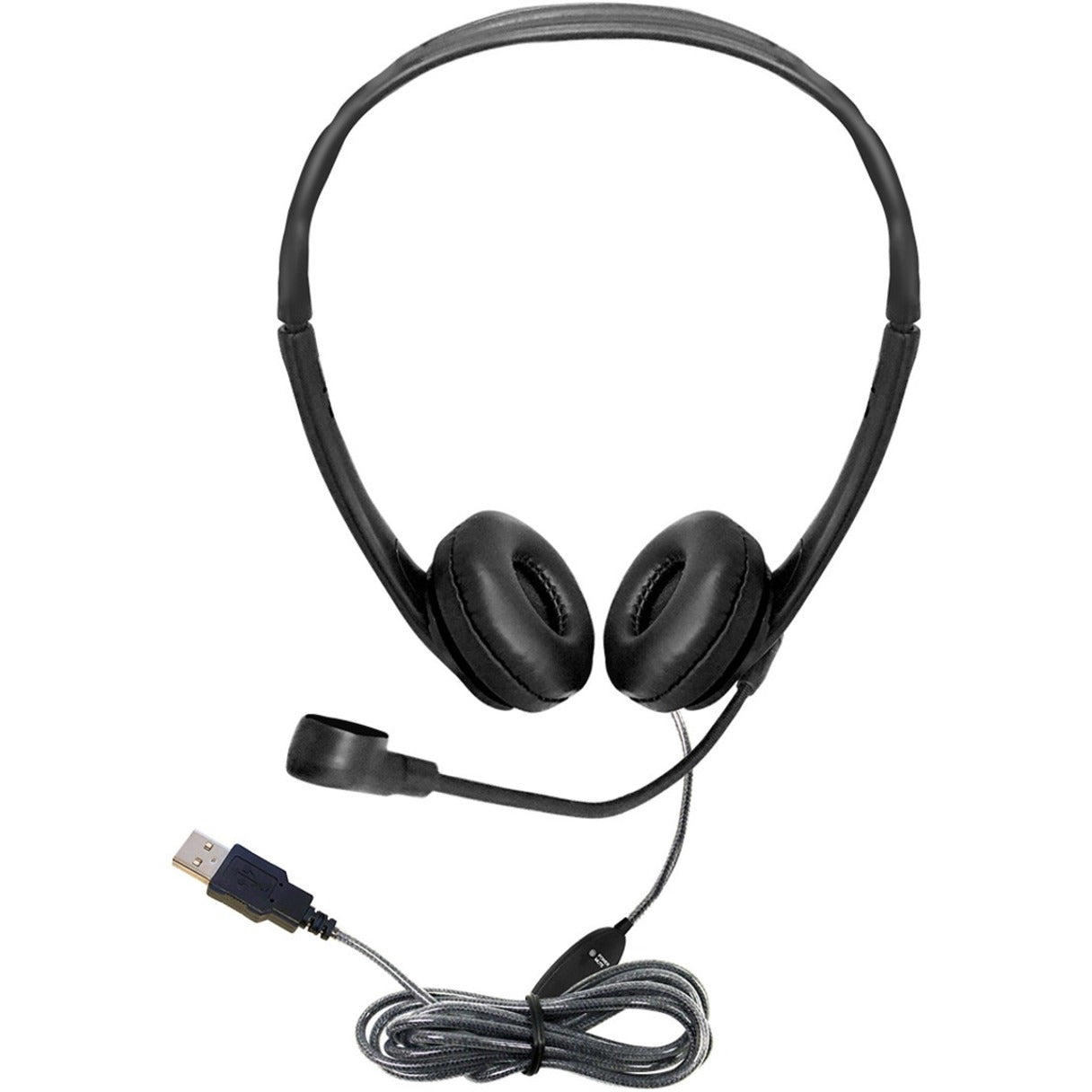 Hamilton Buhl WS2BK Personal-Size USB Multimedia Headset with Steel-Reinforced Gooseneck Mic, On-Ear Comfort and Omni-Directional Microphone