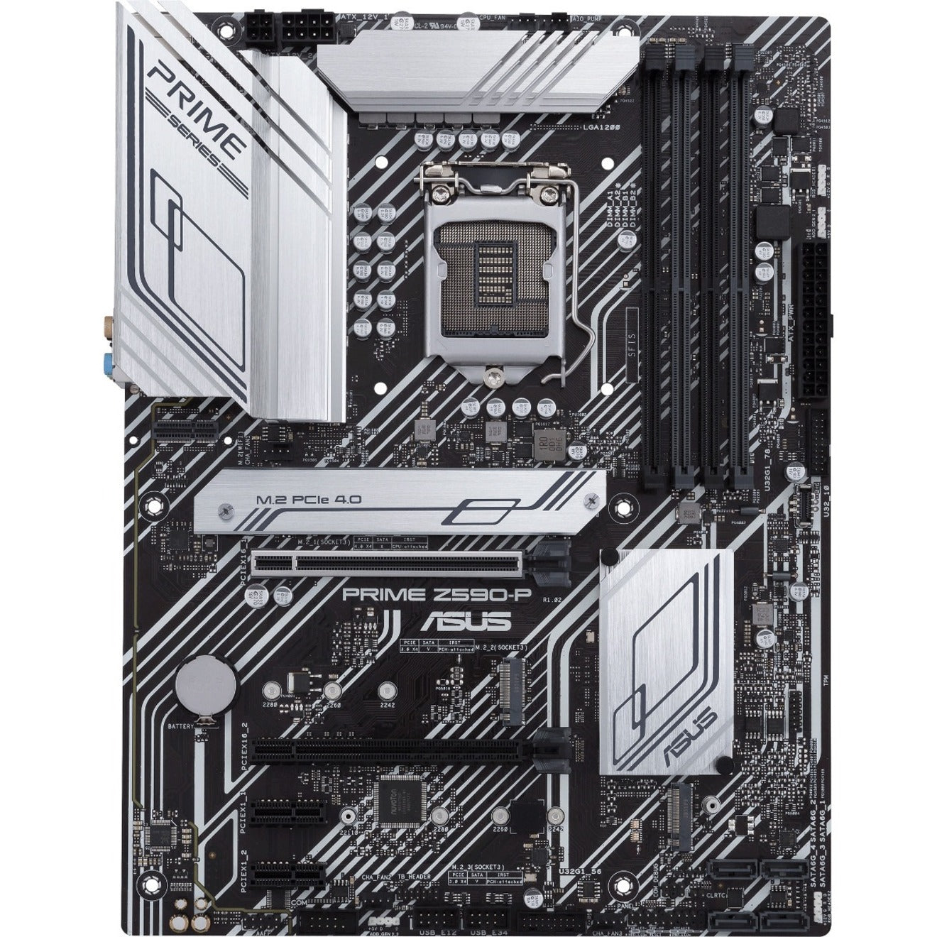 ASUS PRIME Z590-P Desktop Motherboard - Unleash the Power of 11th Gen Intel Core Processors, Robust Power Design, Comprehensive Cooling Solutions
