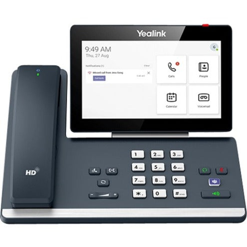 Yealink 1301199 MP58 IP Phone, Speakerphone, Bluetooth, Wi-Fi, Classic Gray