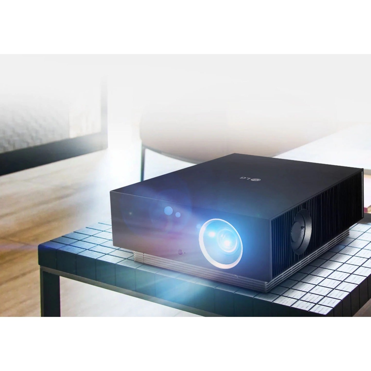 LG AU810PB CineBeam 4K UHD Smart Dual Laser Projector, 16:9, 2700 lm