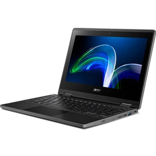 Acer NX.VR4AA.002 TravelMate Spin B3 TMB311RN-32-C6ZX 2 in 1 Notebook, Windows 10 Pro, Intel Celeron N5100, 4GB RAM, 128GB SSD, Stylus, Shale Black