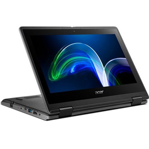 Acer NX.VR4AA.002 TravelMate Spin B3 TMB311RN-32-C6ZX 2 in 1 Notebook, Windows 10 Pro, Intel Celeron N5100, 4GB RAM, 128GB SSD, Stylus, Shale Black