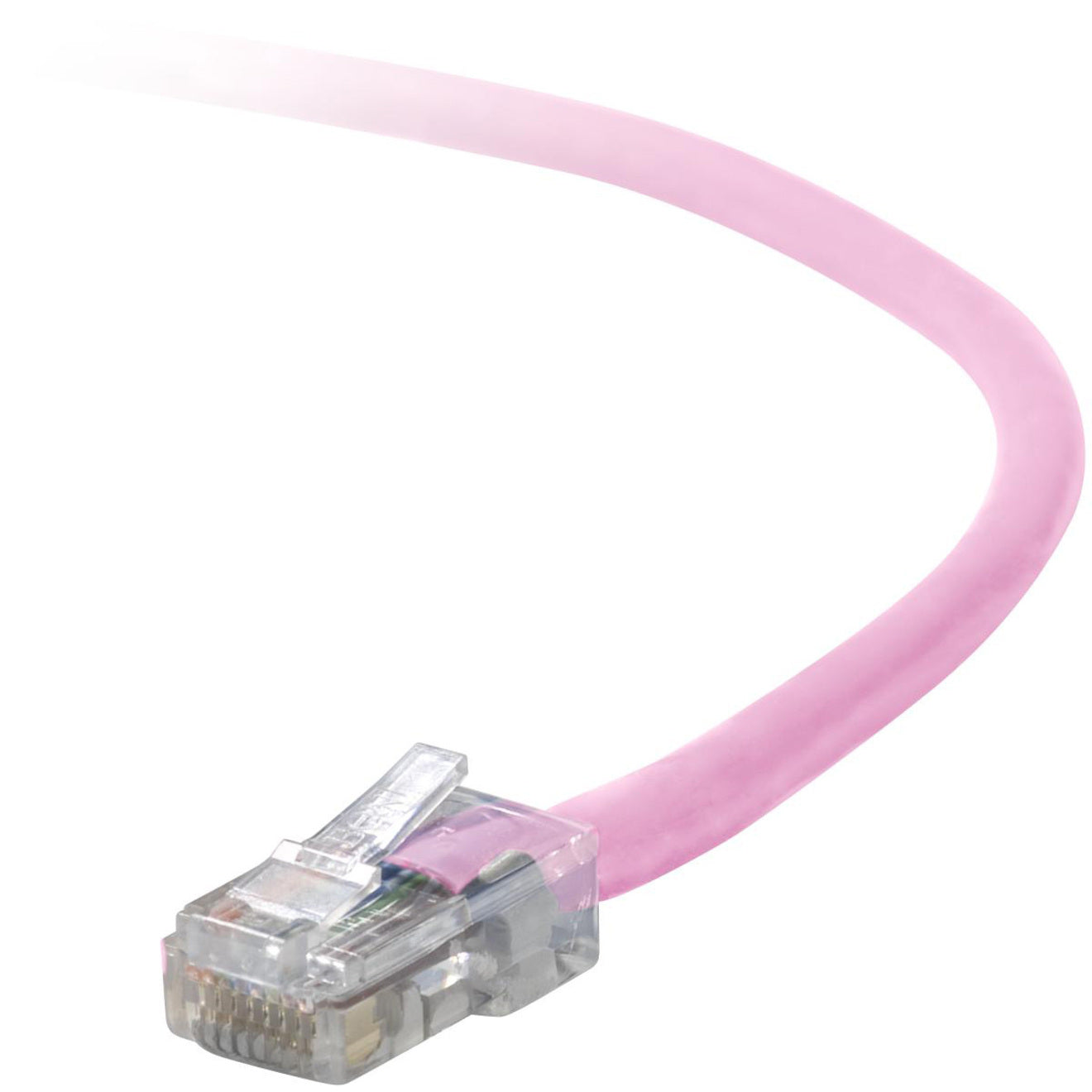 Belkin A3L791-10-PNK-S Cat. 5E UTP Patch Cable, 10 ft, Molded, Snagless, Copper, Pink
