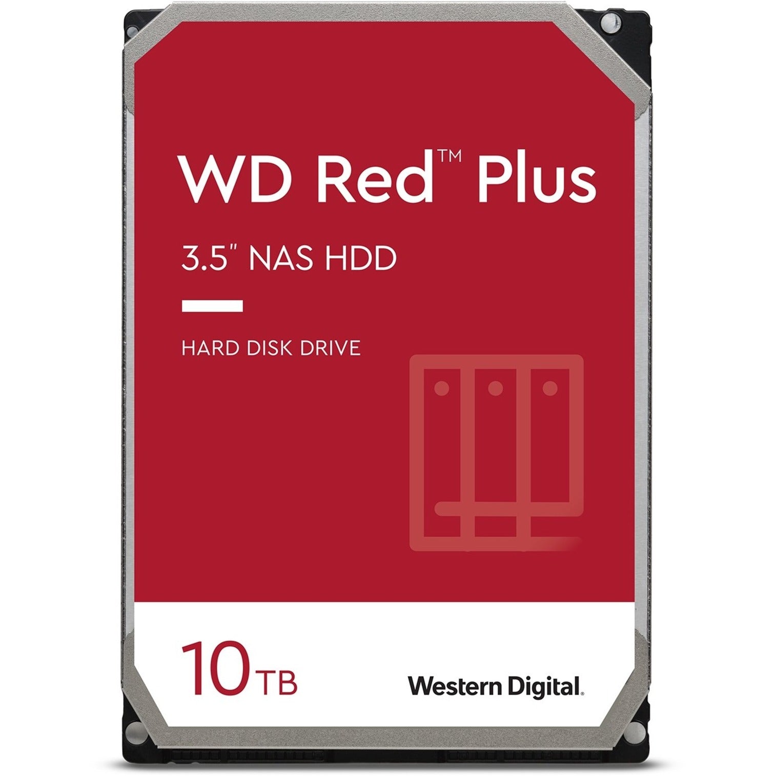Western Digital WD101EFBX Red Plus 10TB NAS Hard Drive, 256MB Buffer, 7200 RPM