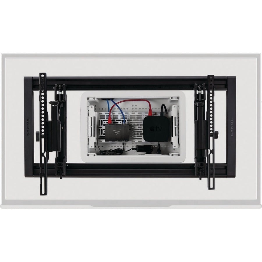 On-Q ENP0905-NA-V1 9-in Dual-Purpose In-Wall Enclosure with 5-in Mounting Plate, White ABS Plastic