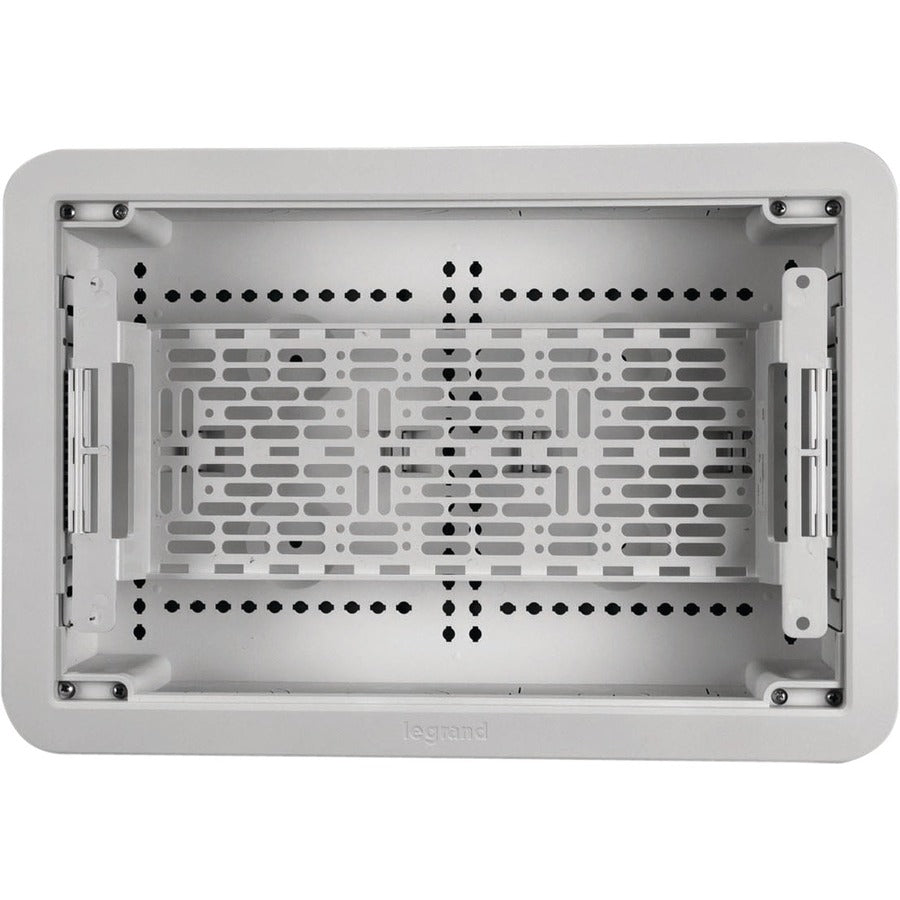 On-Q ENP0905-NA-V1 9-in Dual-Purpose In-Wall Enclosure with 5-in Mounting Plate, White ABS Plastic