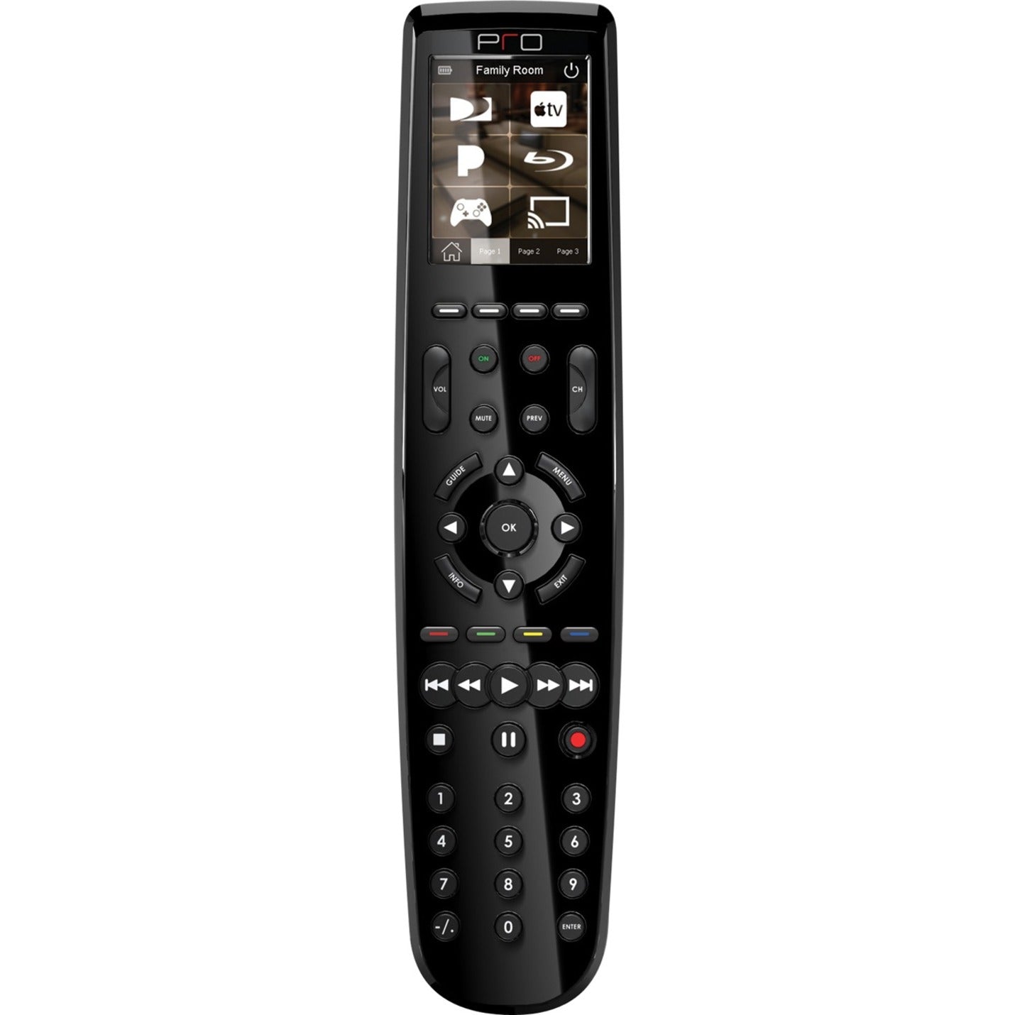 Pro Control 11-500098-24 Pro24.r Plus Remote and Charging Dock, 2.4" Touchscreen, LCD Display, USB
