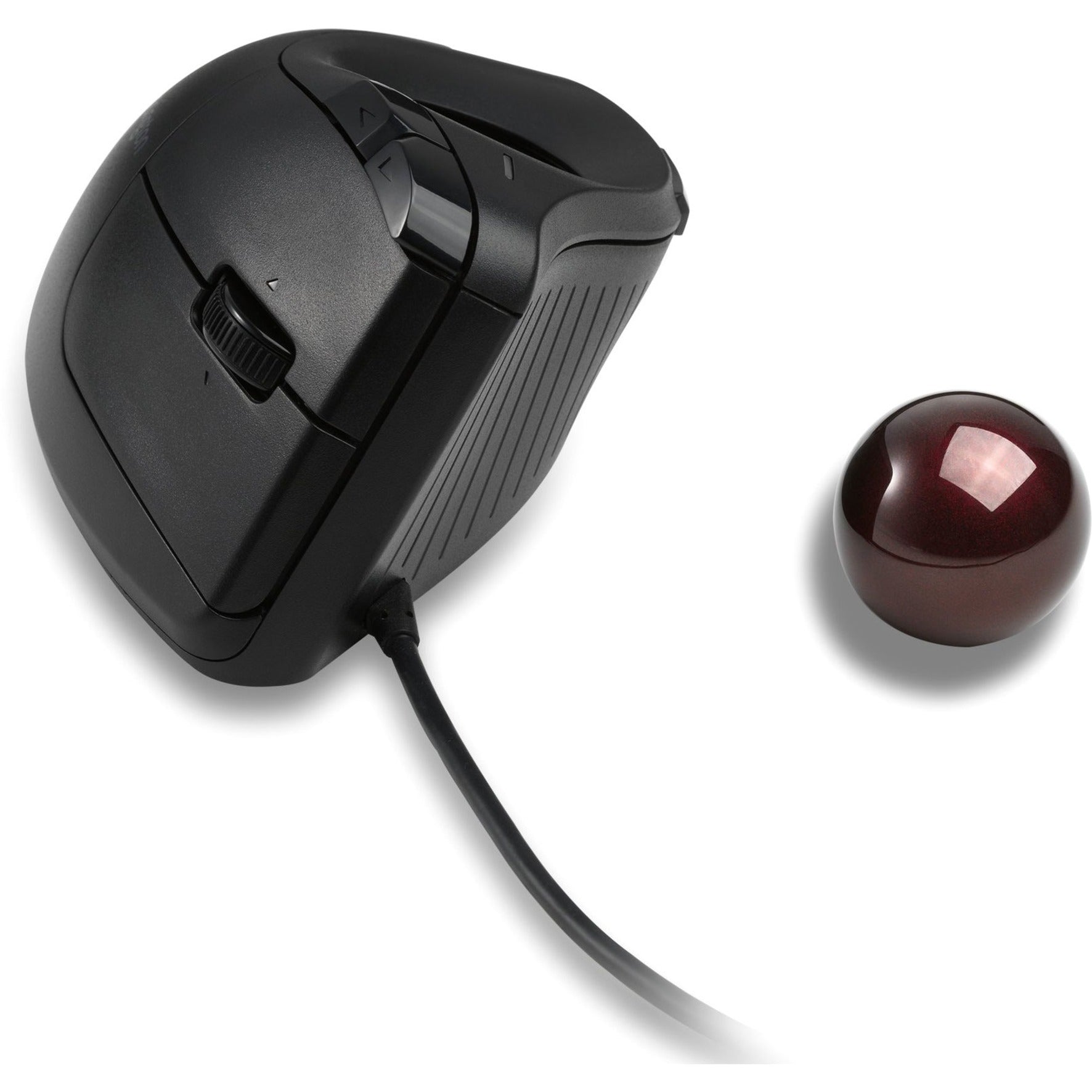 Kensington K75256WW ProFit Ergo Vertical Wired Trackball, 9 Buttons, 1500 dpi, USB