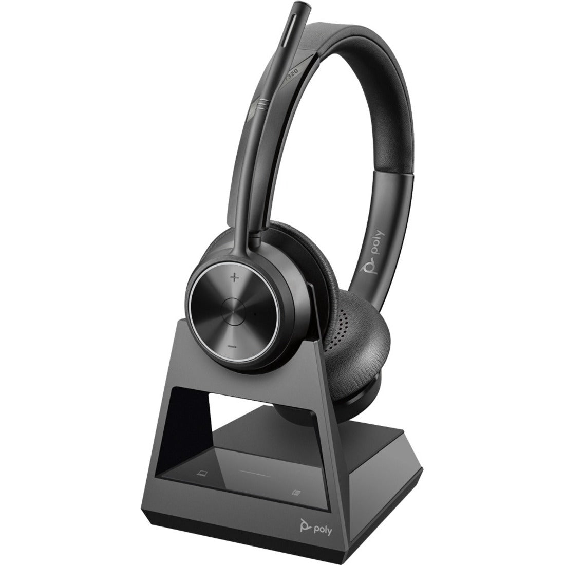Poly 214777-01 Savi 7320 Office, S7320 CD, Stereo Headset, Wireless DECT 6.0, Noise Canceling