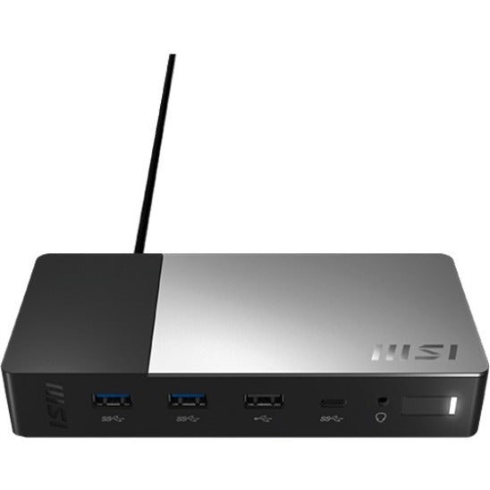 MSI 1P151E001 USB C Docking Station Gen 2, 100W PD Charging, HDMI, USB Type-A, USB Type-C, DisplayPort, Gigabit Ethernet