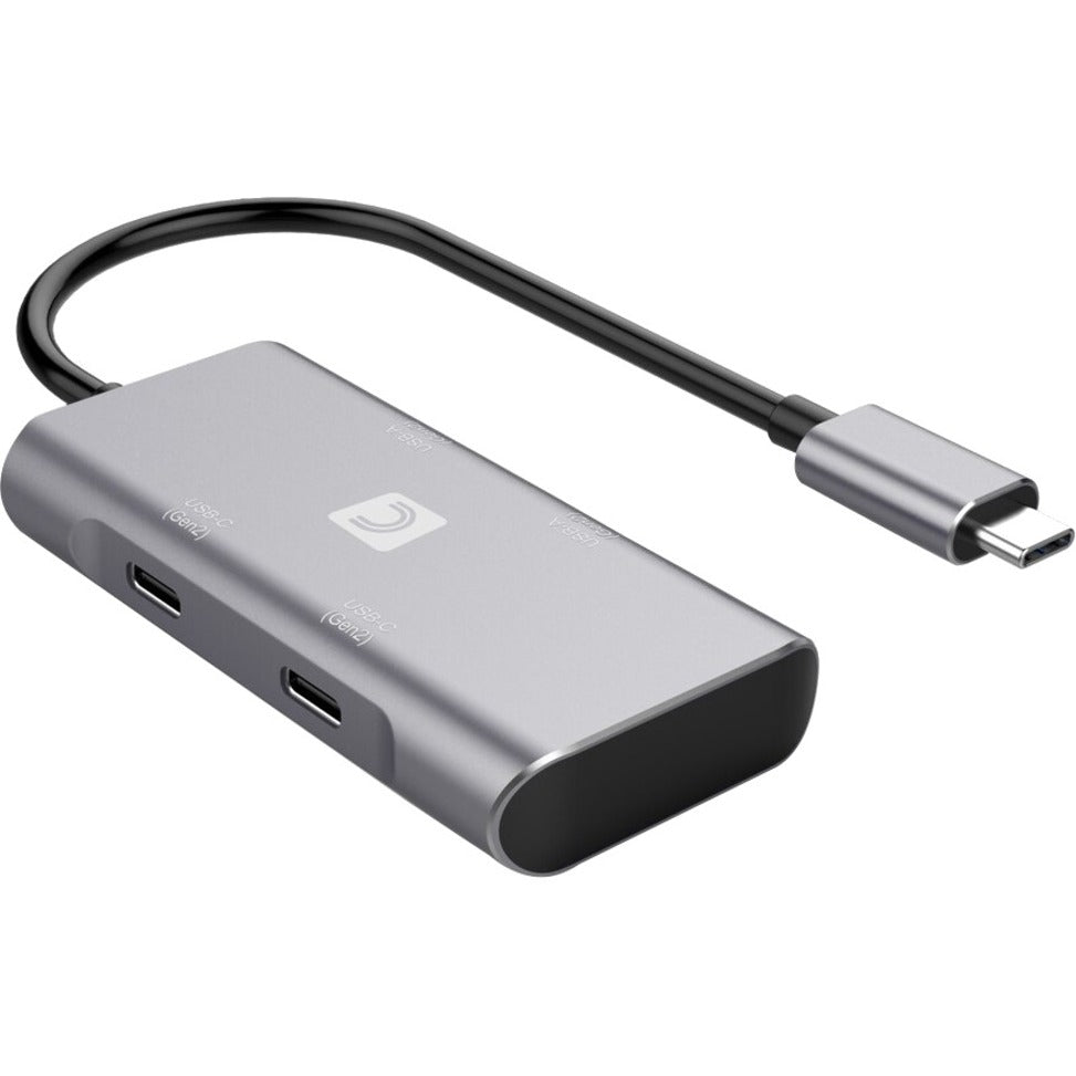Comprehensive VHUB-USBC2A2C VersaHub USB Hub, 4 USB 3.2 Ports, Metallic Gray