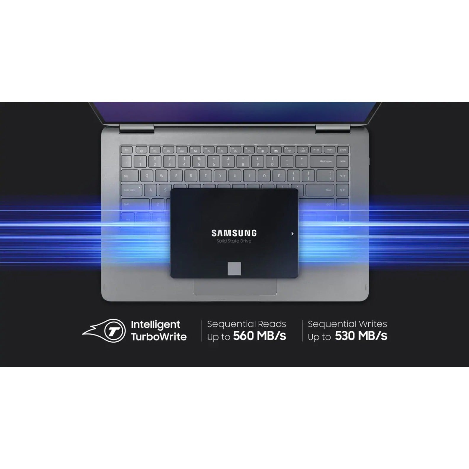 Samsung MZ-77E4T0E 870 EVO 4TB 2.5 SATA 6Gbps Solid State Drive, 5 Year Warranty, 560 MB/s Read, 530 MB/s Write