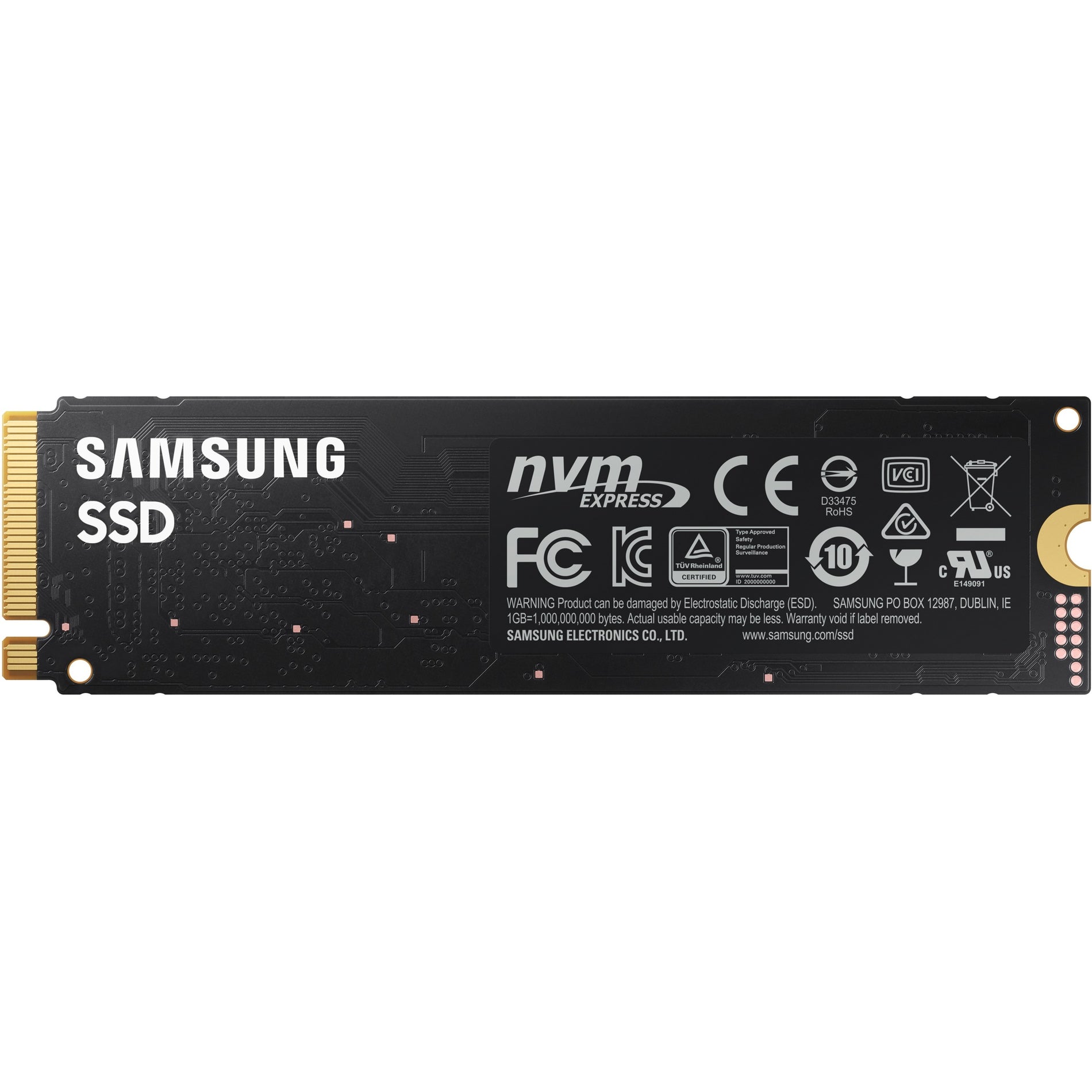 Samsung MZ-V8V1T0B/AM 980 PCIe 3.0 NVMe Gaming SSD 1TB, High-Speed Storage Solution for Desktop PC