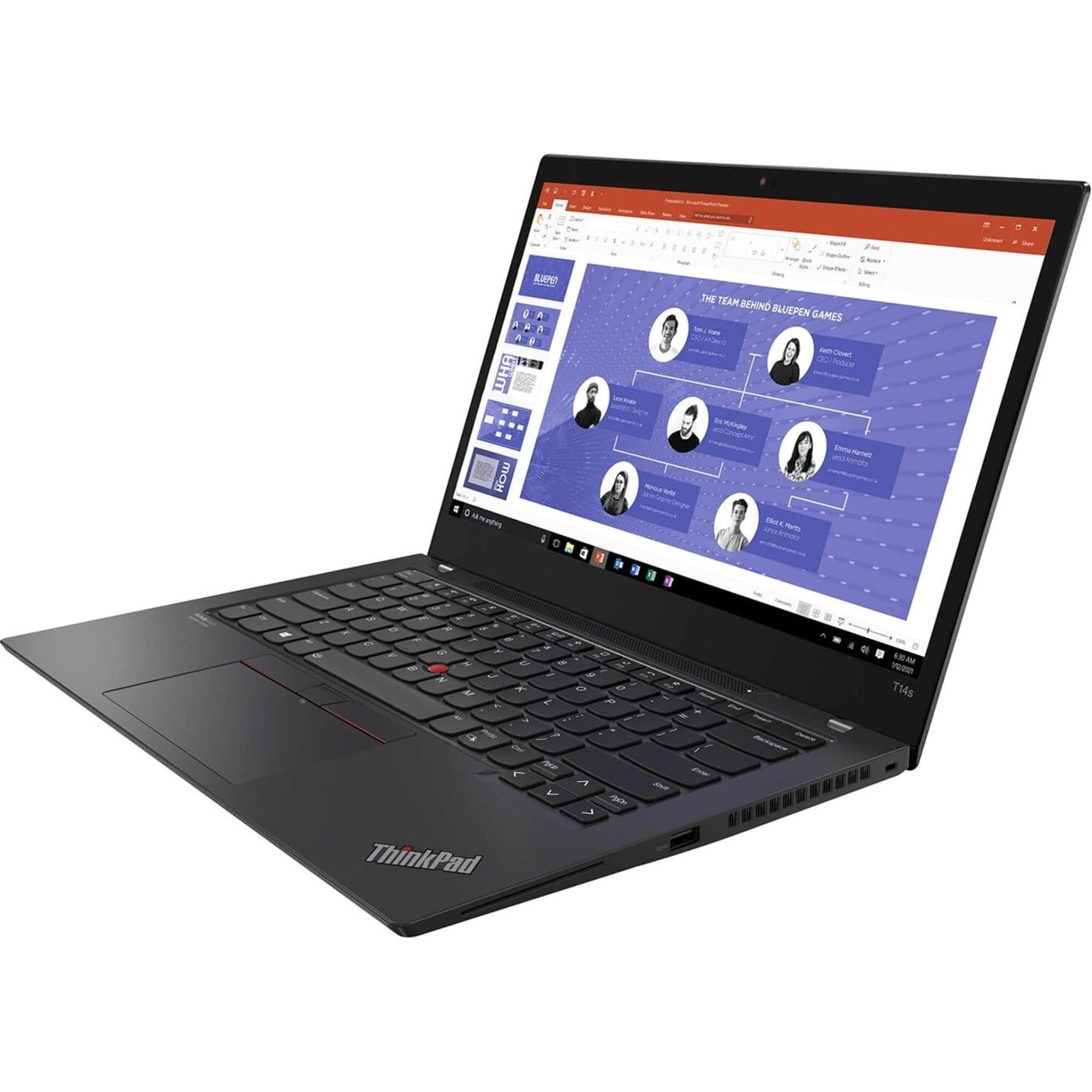Lenovo 20WM005KUS ThinkPad T14s Gen 2 14 Notebook, Intel Core i5, 8GB RAM, 256GB SSD, Storm Gray