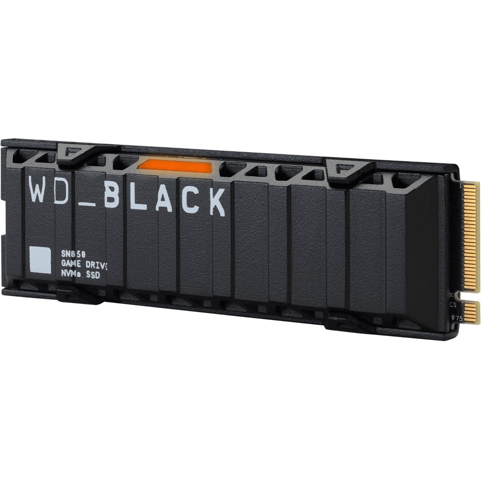 Western Digital WDS200T1XHE Black SN850 NVMe SSD, 2TB PCIe Gen4 M.2 SSD with Heatsink