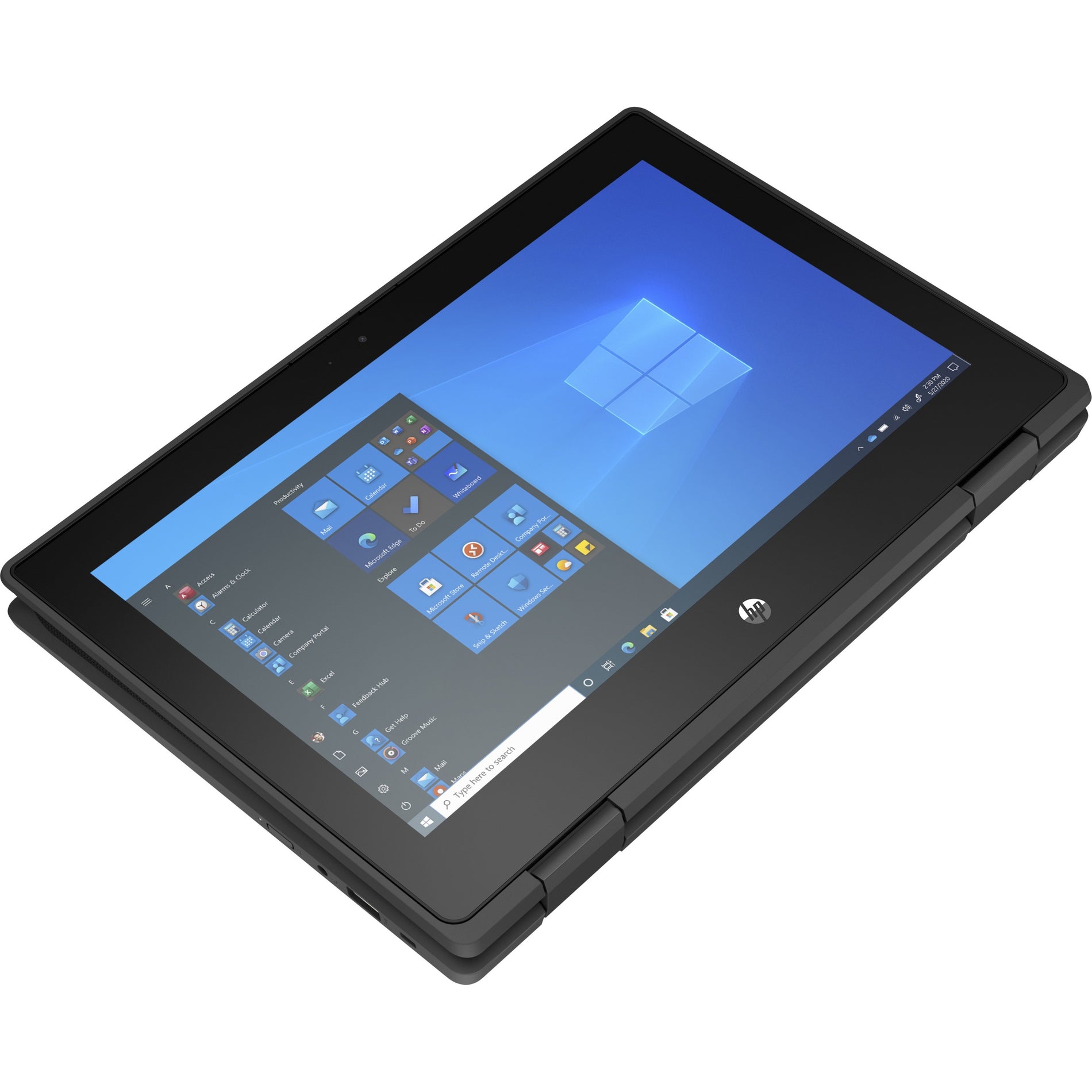 HP ProBook x360 11 G7 EE 2 in 1 Notebook, 11.6" Touchscreen, Intel Celeron N5100, 4GB RAM, 64GB Flash Memory