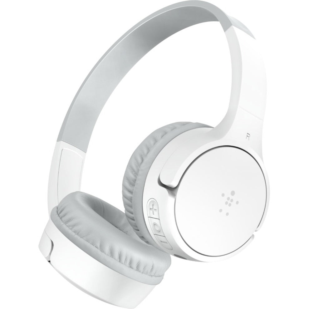 Belkin AUD001BTWHCS SOUNDFORM Mini Headset, Wireless Bluetooth 5.0 Stereo Over-ear Headphones, White