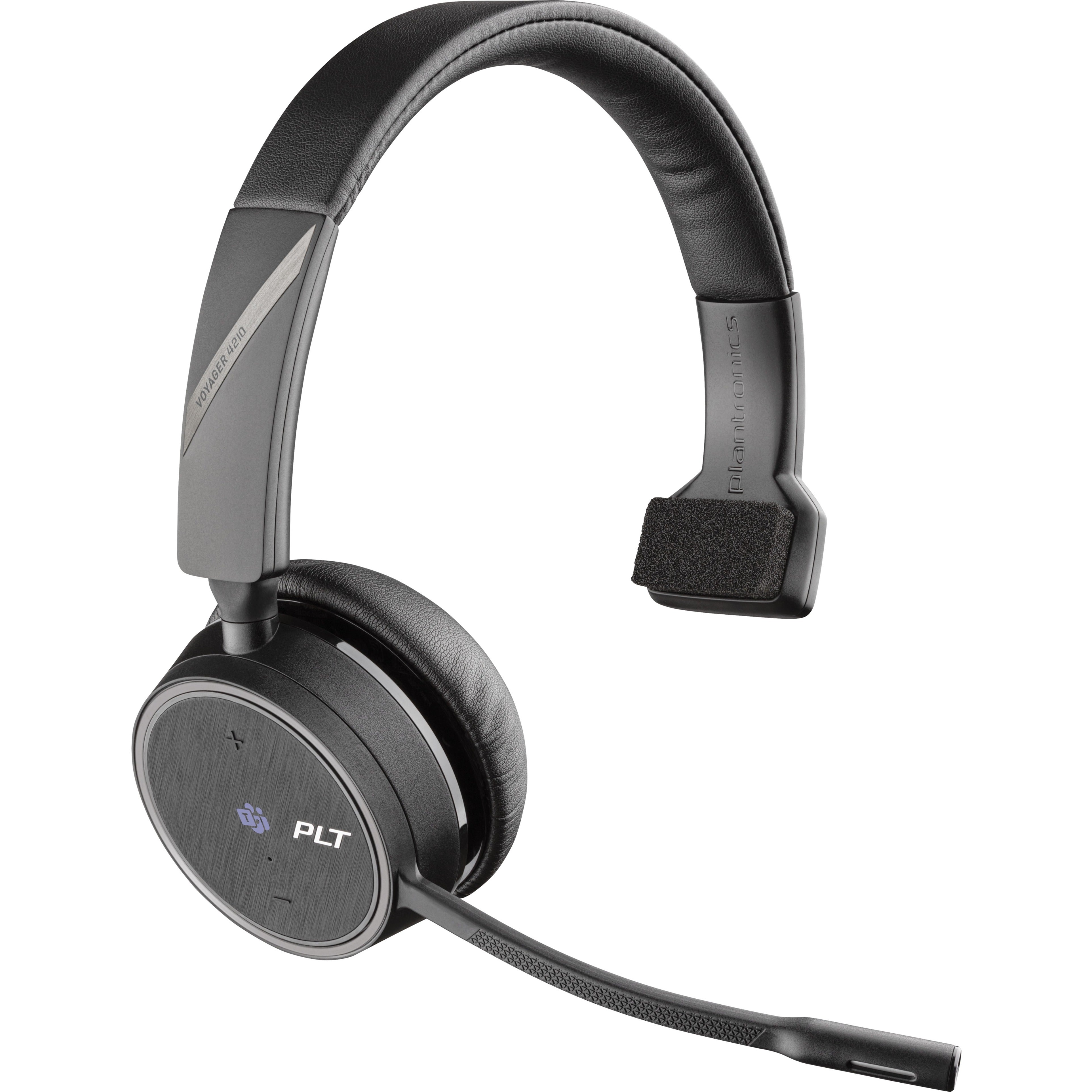 Poly 215896-01 Voyager 4200 UC 4210 Headset, Wireless Bluetooth Mono Ear-cup with Noise Canceling