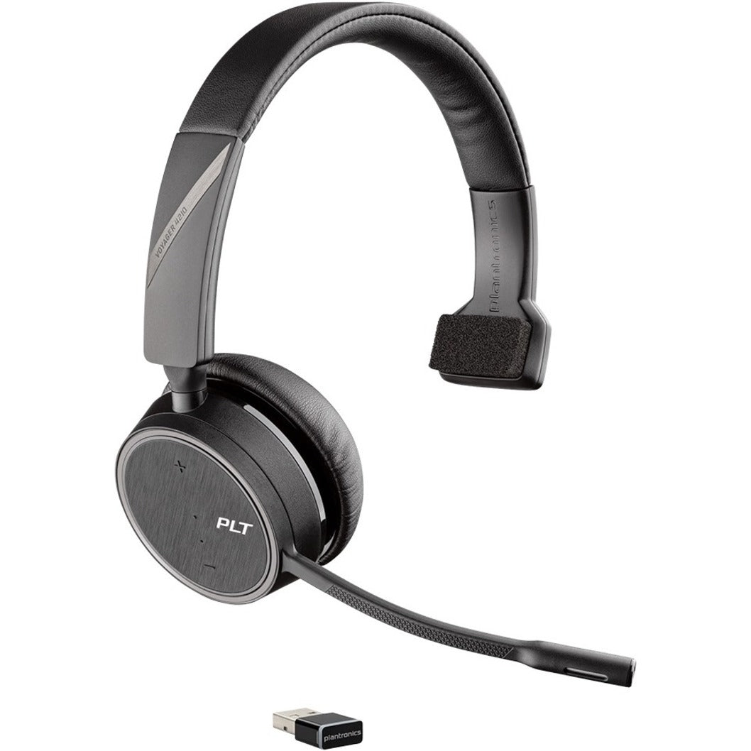 Poly 215896-01 Voyager 4200 UC 4210 Headset, Wireless Bluetooth Mono Ear-cup with Noise Canceling