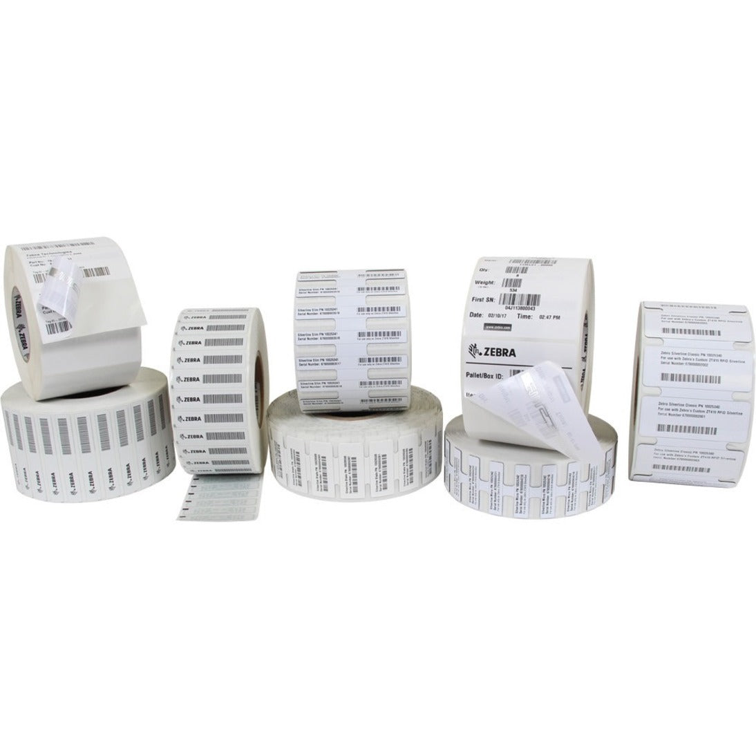 Zebra 10026766 Silverline Micro RFID Label, Rectangle, Non-perforated, Permanent Adhesive, 600 Labels per Roll