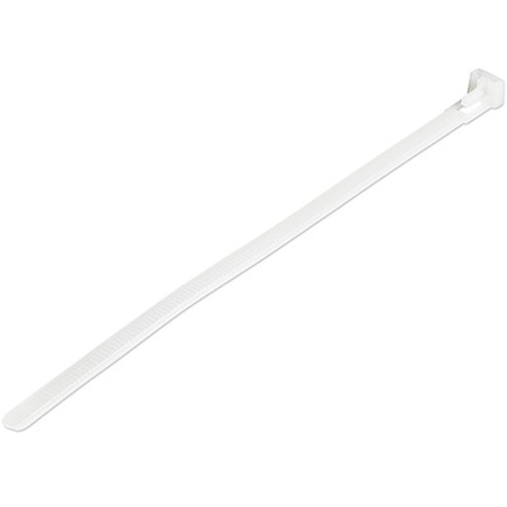 4XEM 4X6ZIPTIE1000W 1000 Pack 6" Cable Ties - White Medium Nylon/Plastic Zip Tie, Organize and Secure Cables with Ease