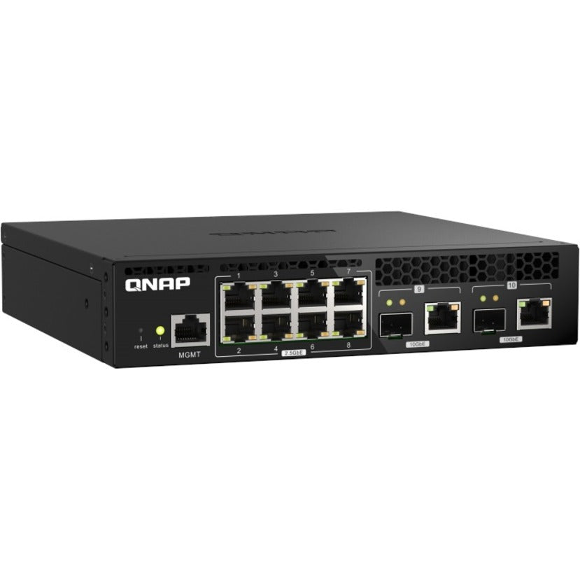 QNAP QSW-M2108R-2C-US QSW-M2108R-2C Ethernet Switch, 10GBase-X, 2.5GBase-T, 10 Gigabit Ethernet, 2.5 Gigabit Ethernet
