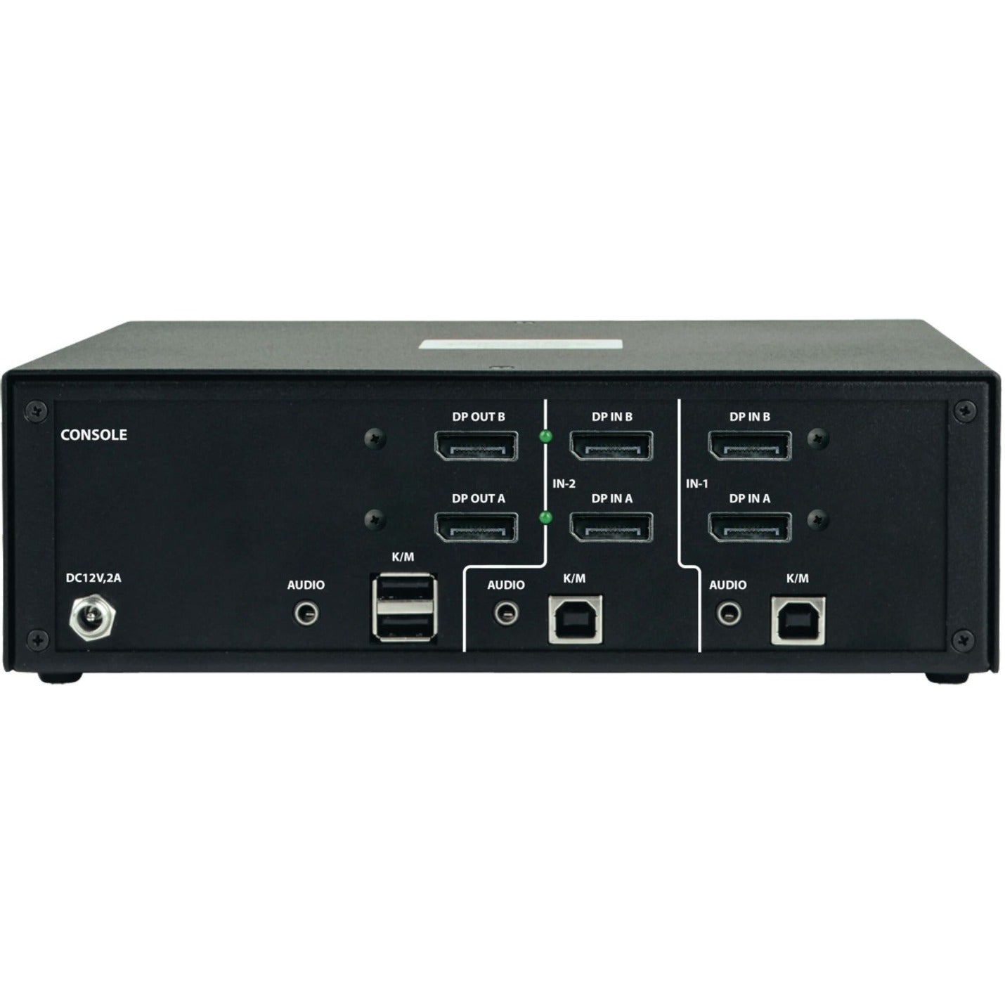 Tripp Lite B002A-DP2A2 2-Port NIAP PP3.0-Certified DisplayPort KVM Switch, Dual-Monitor 4K, TAA Compliant
