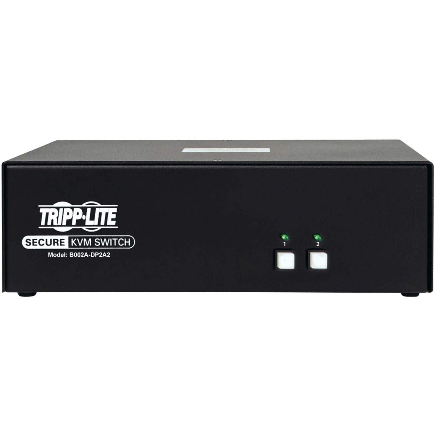 Tripp Lite B002A-DP2A2 2-Port NIAP PP3.0-Certified DisplayPort KVM Switch, Dual-Monitor 4K, TAA Compliant