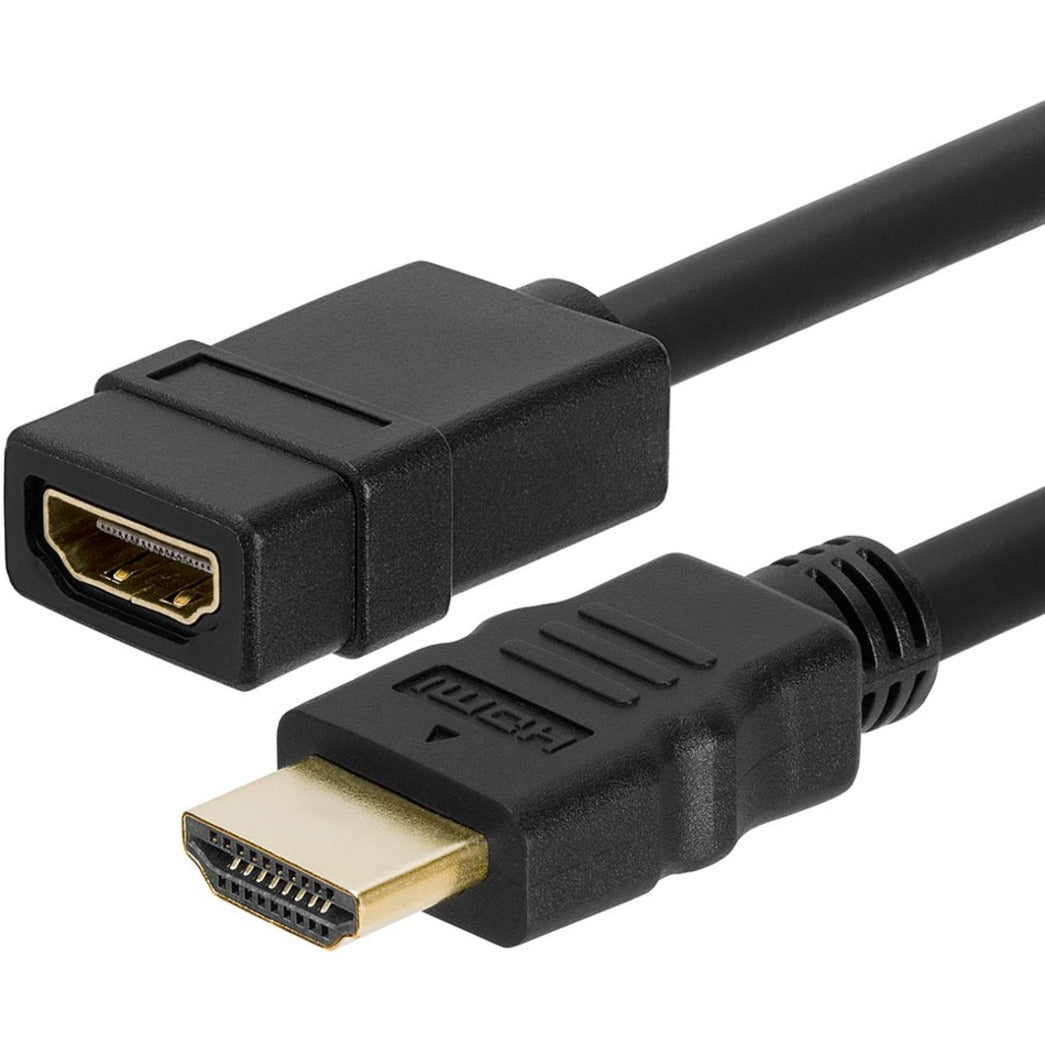 4XEM 4XHDMIEXT15 HDMI 4K/2K Extension Cable Male/Female 15 ft, Gold-Plated Connectors, 18 Gbit/s Data Transfer Rate, Lifetime Warranty