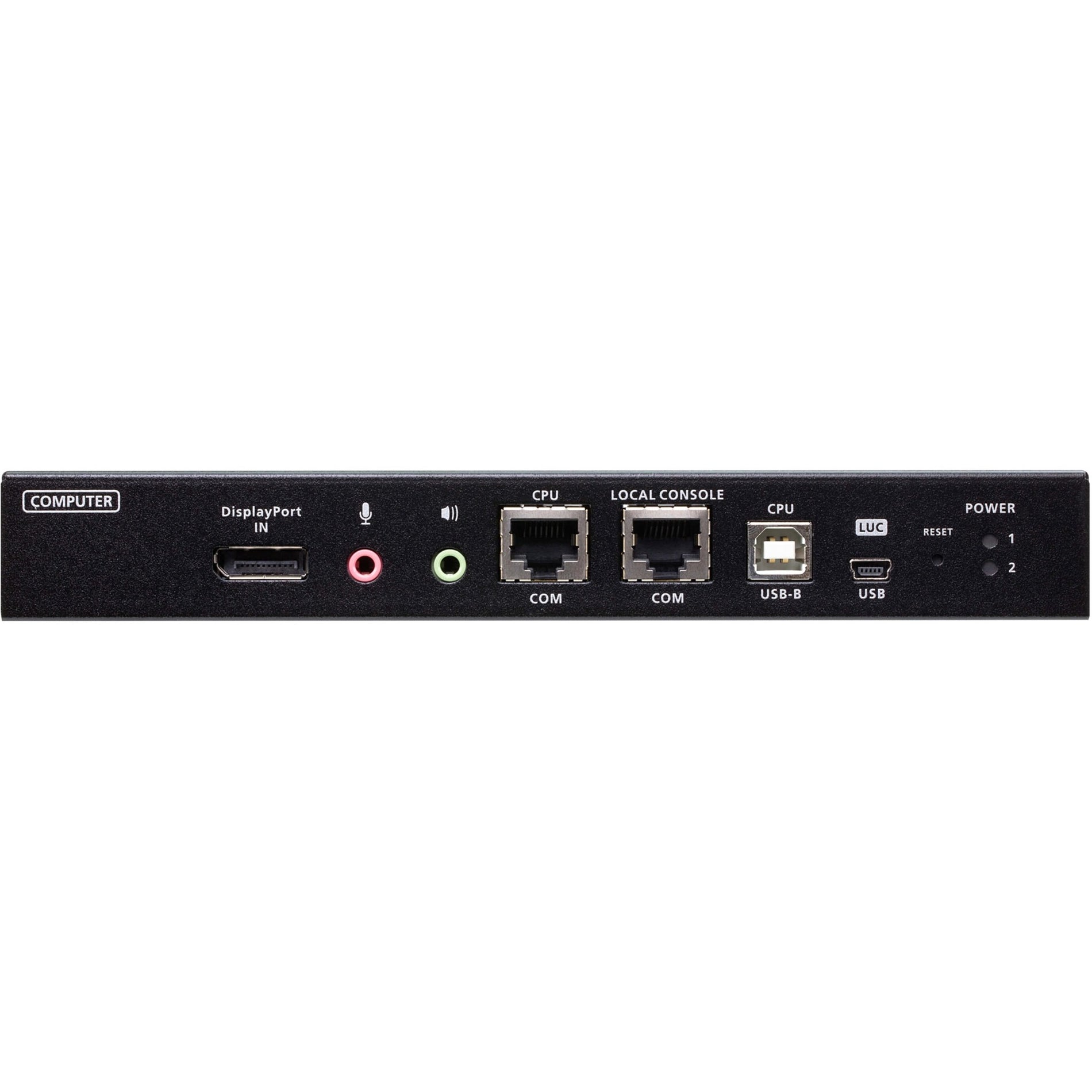 ATEN CN9950 1-Local/Remote Share Access Single Port 4K DisplayPort KVM over IP Switch, USB, DisplayPort, Network (RJ-45), 4 USB Ports, 2 DisplayPorts, 2 Network (RJ-45) Ports