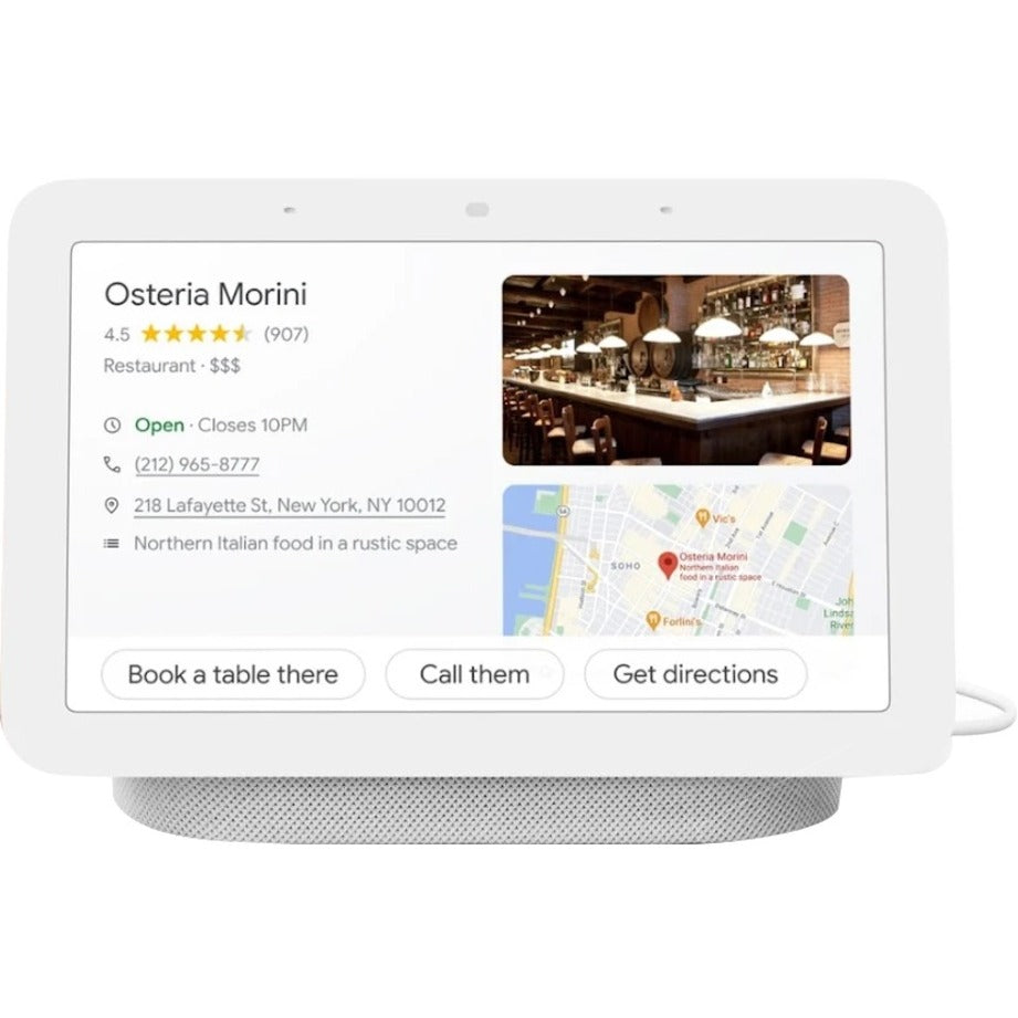 Google Nest GA01331-US Hub (2nd Gen) Smart Home Assistant, Bluetooth Wireless Technology