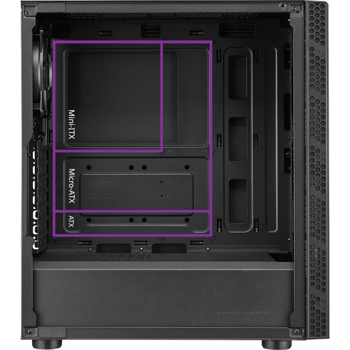 Cooler Master MB600L2-KG5N-S00 MasterBox Gaming Computer Case, Mid-tower, Tempered Glass, Black