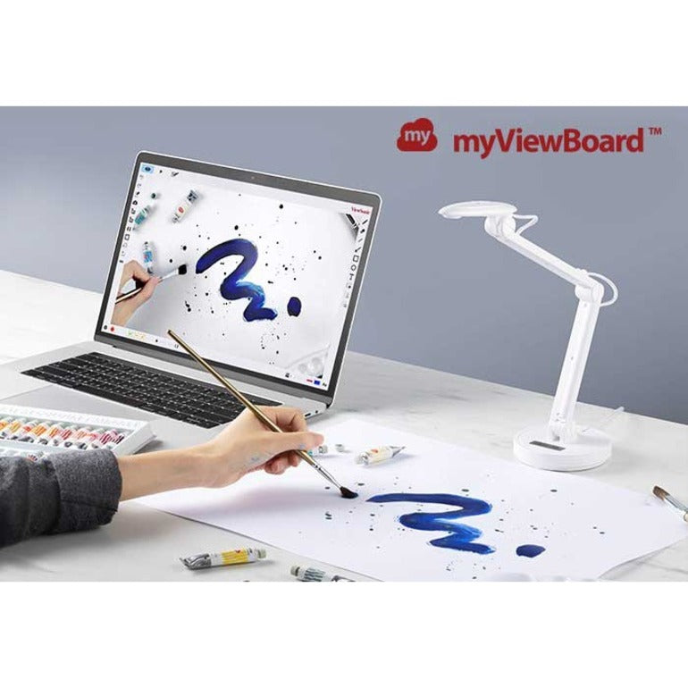 ViewSonic VB-VIS-002 Plug-and-play USB Document Camera, Built-in LED, Auto Focus, 8 Megapixel, Color, 30 fps