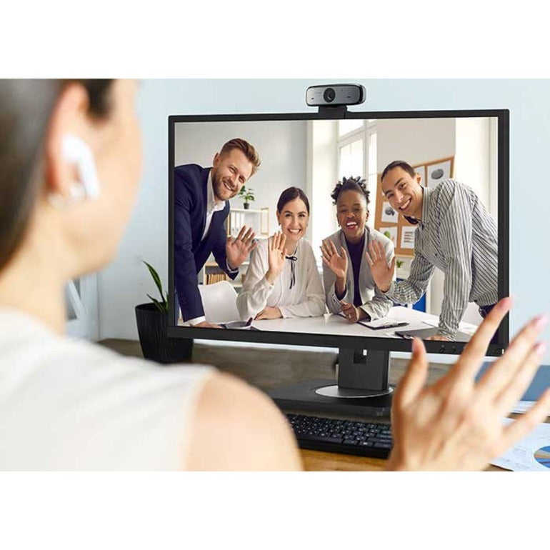 ViewSonic VB-CAM-002 Video Conferencing Camera, 1080P USB Webcam 3-in-1 Bracket, Black/Silver