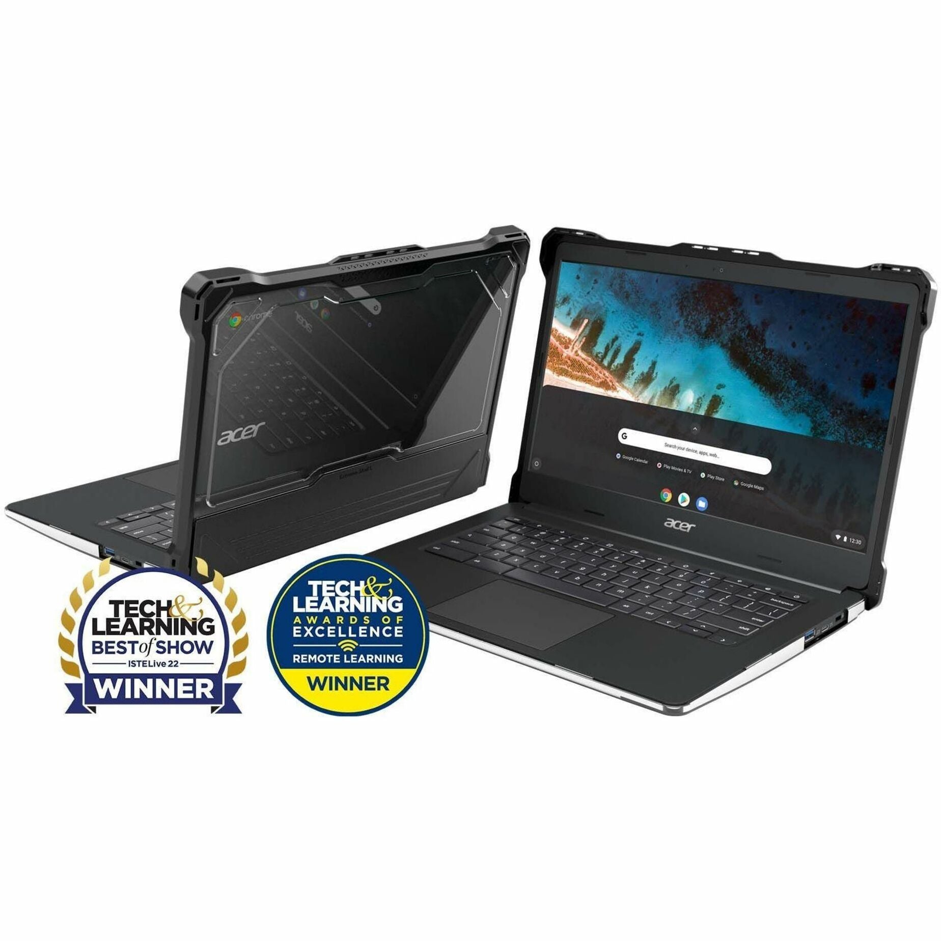 MAXCases AC-ESL-C933-14-BLK Extreme Shell-L For Acer C933 Chromebook 14" Black, Rugged, Scratch Resistant, Impact Absorbing