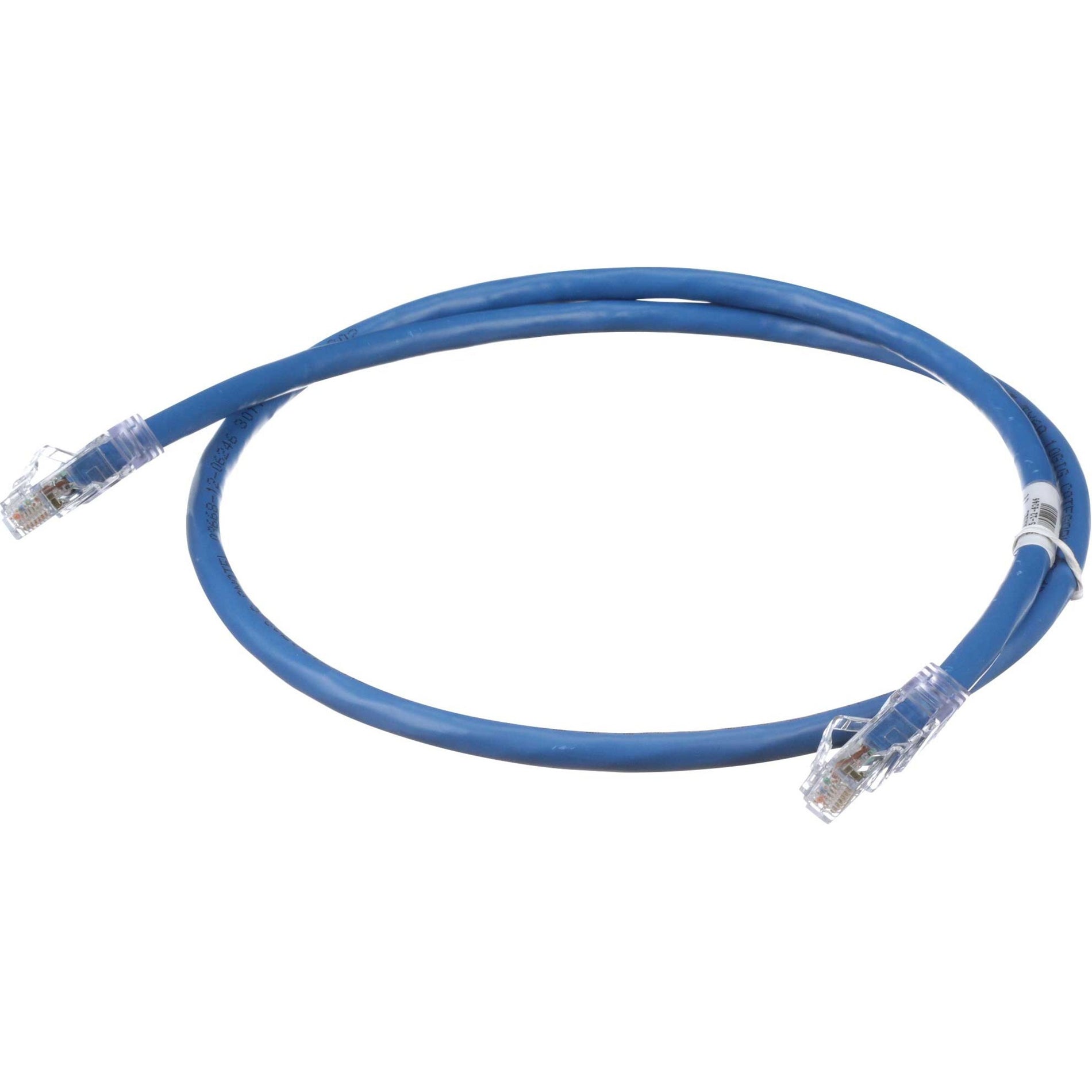 Panduit UTP6AX1 Cat 6A 24 AWG UTP Copper Patch Cord, 1 ft, White, Snag Resistant, Tangle-free, 10 Gbit/s Data Transfer Rate