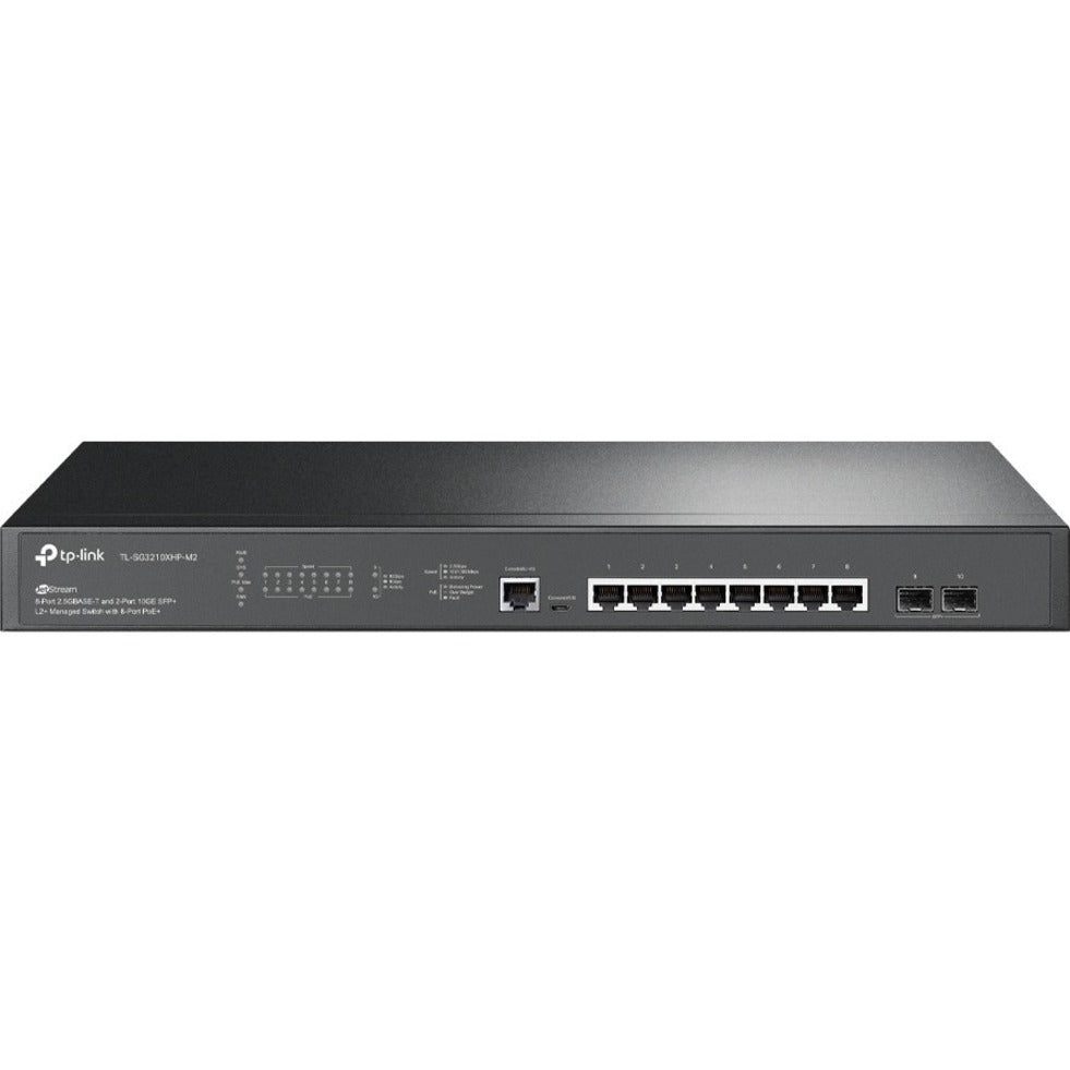 TP-Link TL-SG3210XHP-M2 JetStream 8-Port Managed Switch with 8-Port PoE+ 2.5GBase-T and 10GE SFP+