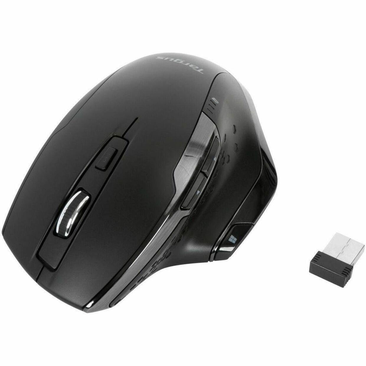 Targus AMW584GL Antimicrobial Ergo Wireless Mouse, 2.4 GHz, 1600 dpi, 7 Buttons