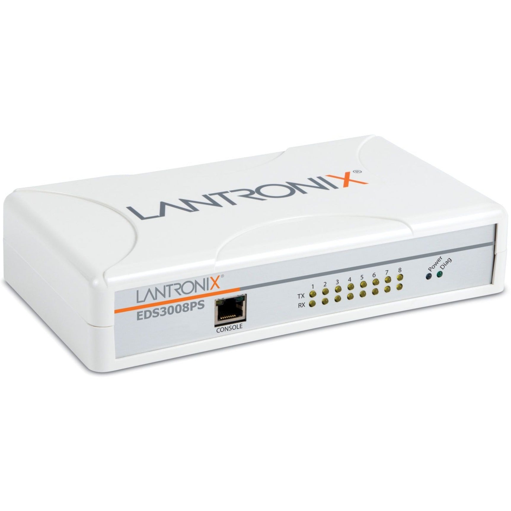Lantronix EDS3008PS1NS EDS EDS3008PS Device Server, 8 Serial Ports, Gigabit Ethernet, 512MB Memory, 2 Year Warranty