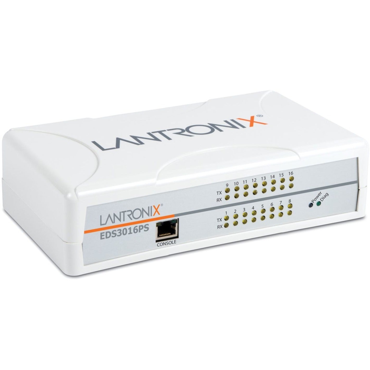 Lantronix EDS3016PS1NS EDS EDS3016PS Device Server, 16 Serial Ports, Gigabit Ethernet, 512MB Memory, 2 Year Warranty